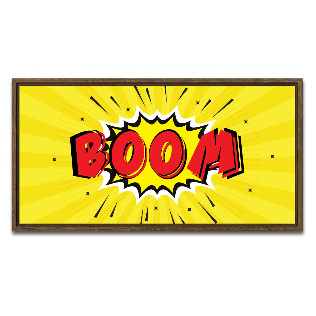 AUTO-MOCKUP WHITE | Boom | 1 Piece | Walnut Framed Canvas | group=2x1
