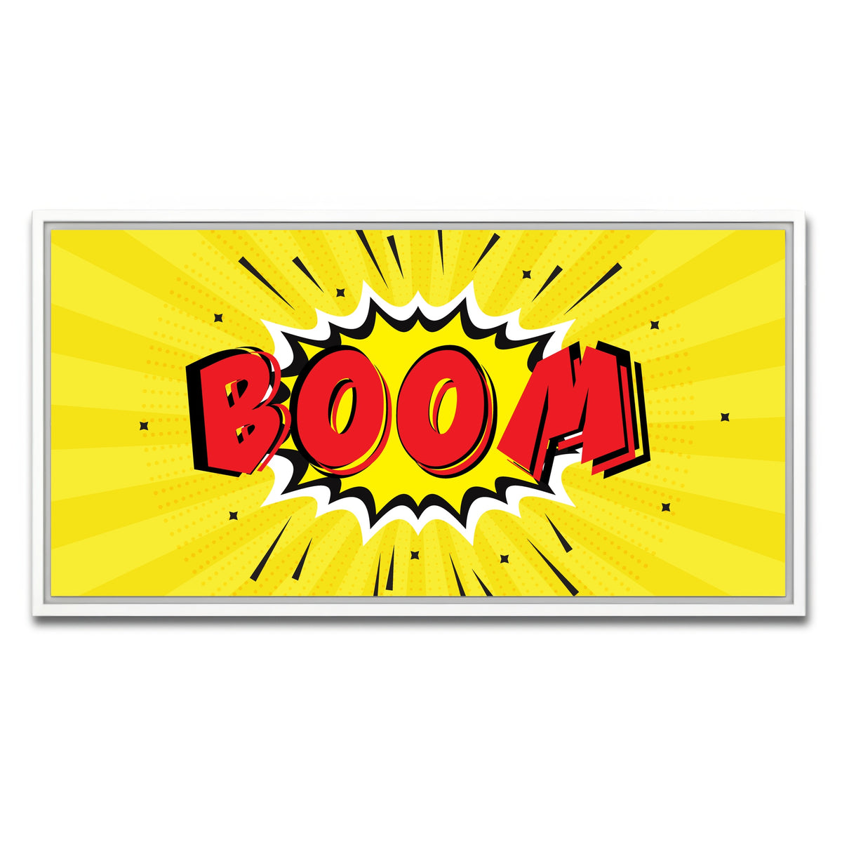 AUTO-MOCKUP WHITE | Boom | 1 Piece | White Framed Canvas | group=2x1