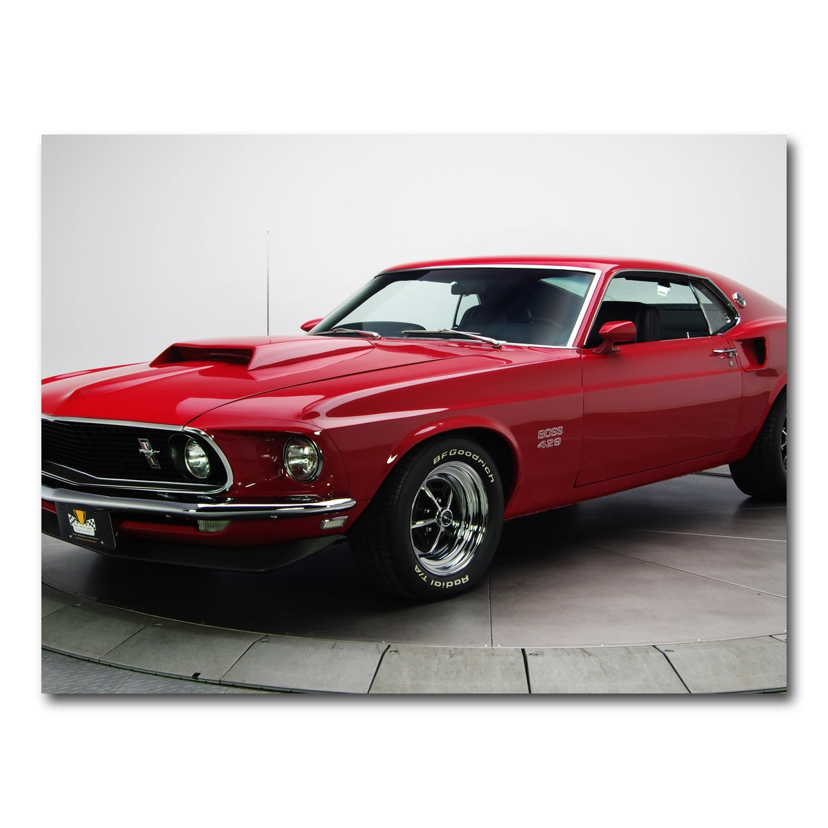 AUTO-MOCKUP WHITE | Boss 429 Mustang | 1 Piece | Gallery Wrap Canvas | group=4x3