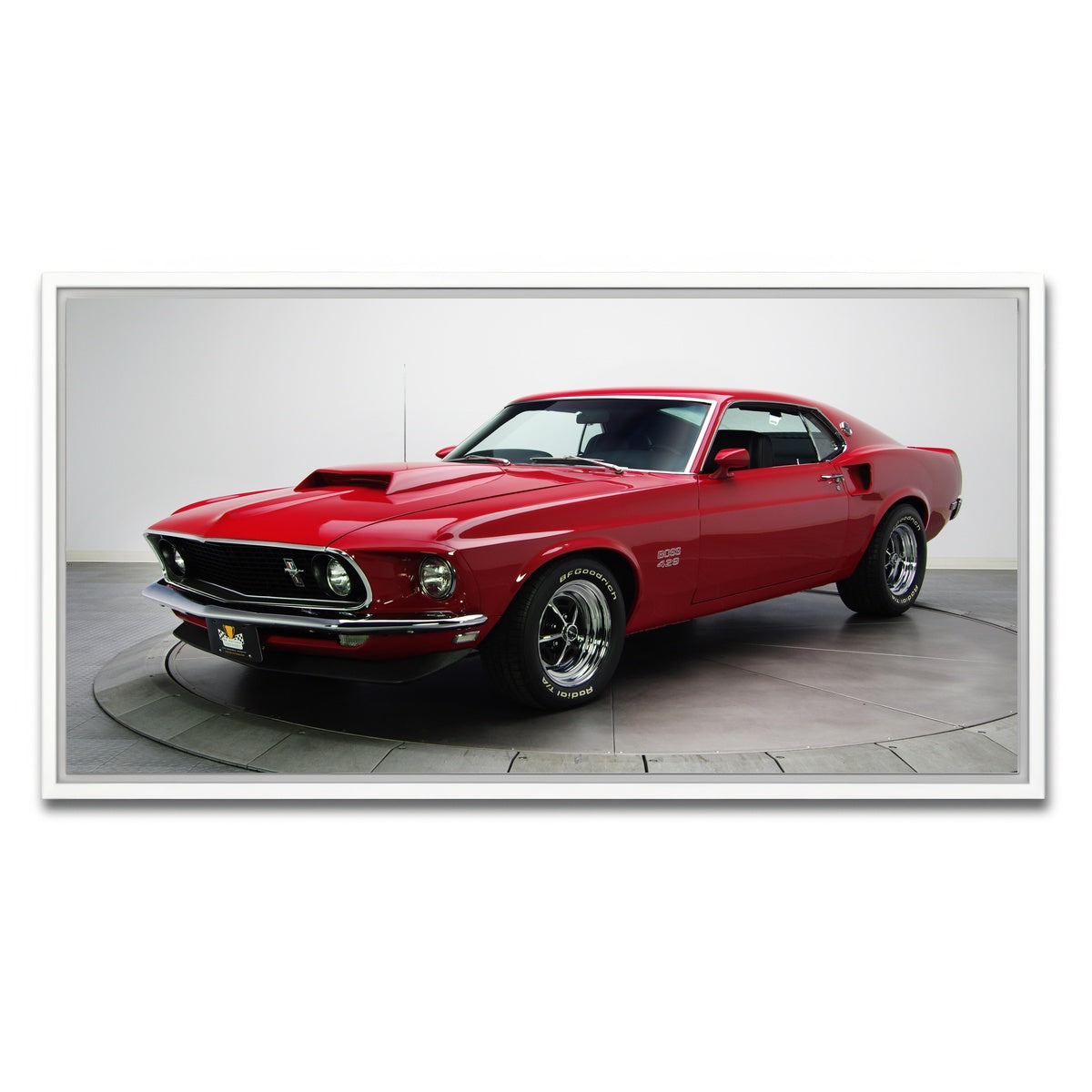 AUTO-MOCKUP WHITE | Boss 429 Mustang | 1 Piece | White Framed Canvas | group=2x1