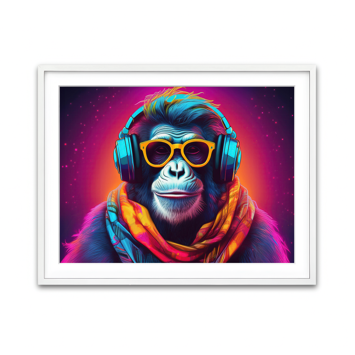 Framed Print 4x3 White