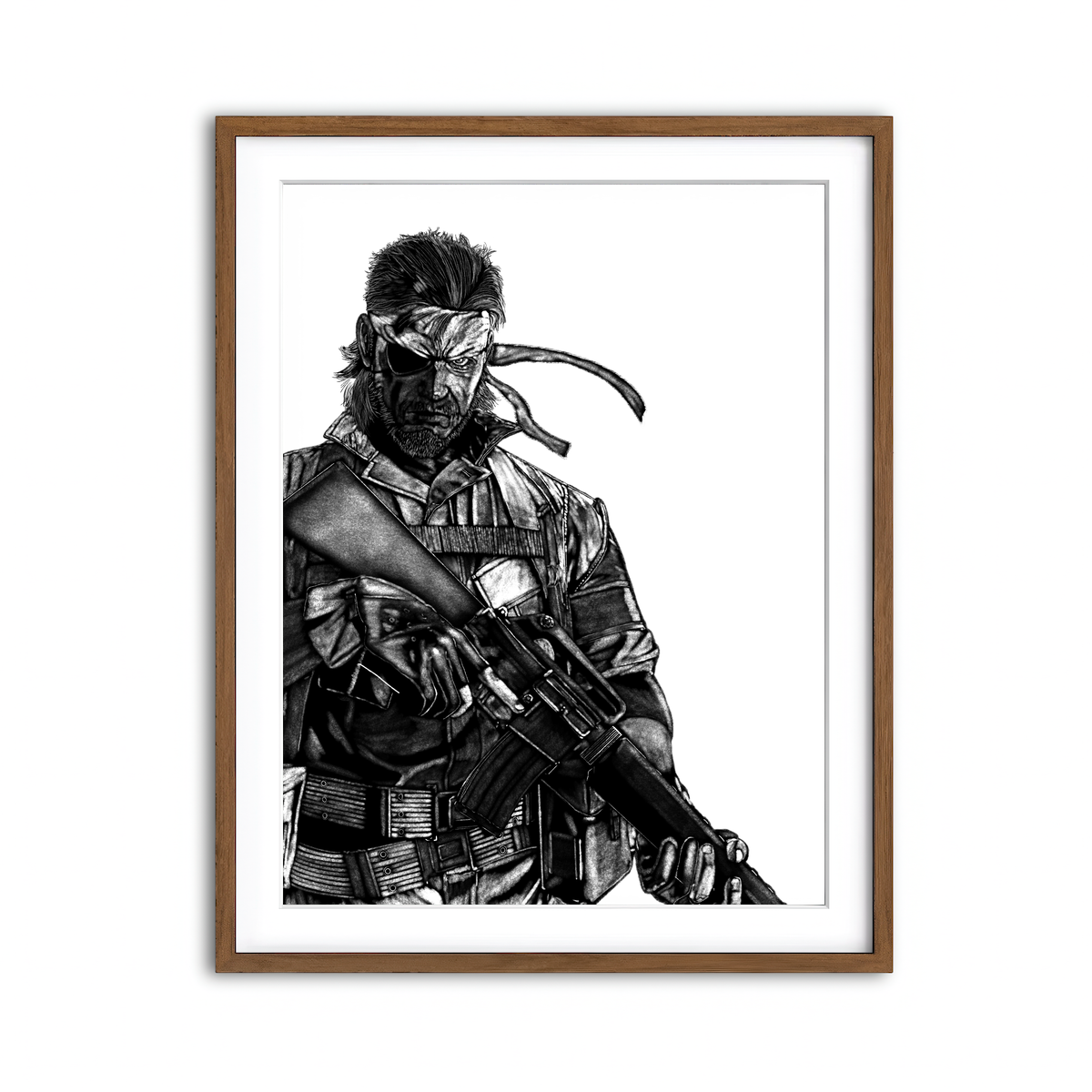 Framed Print 3x4 Walnut