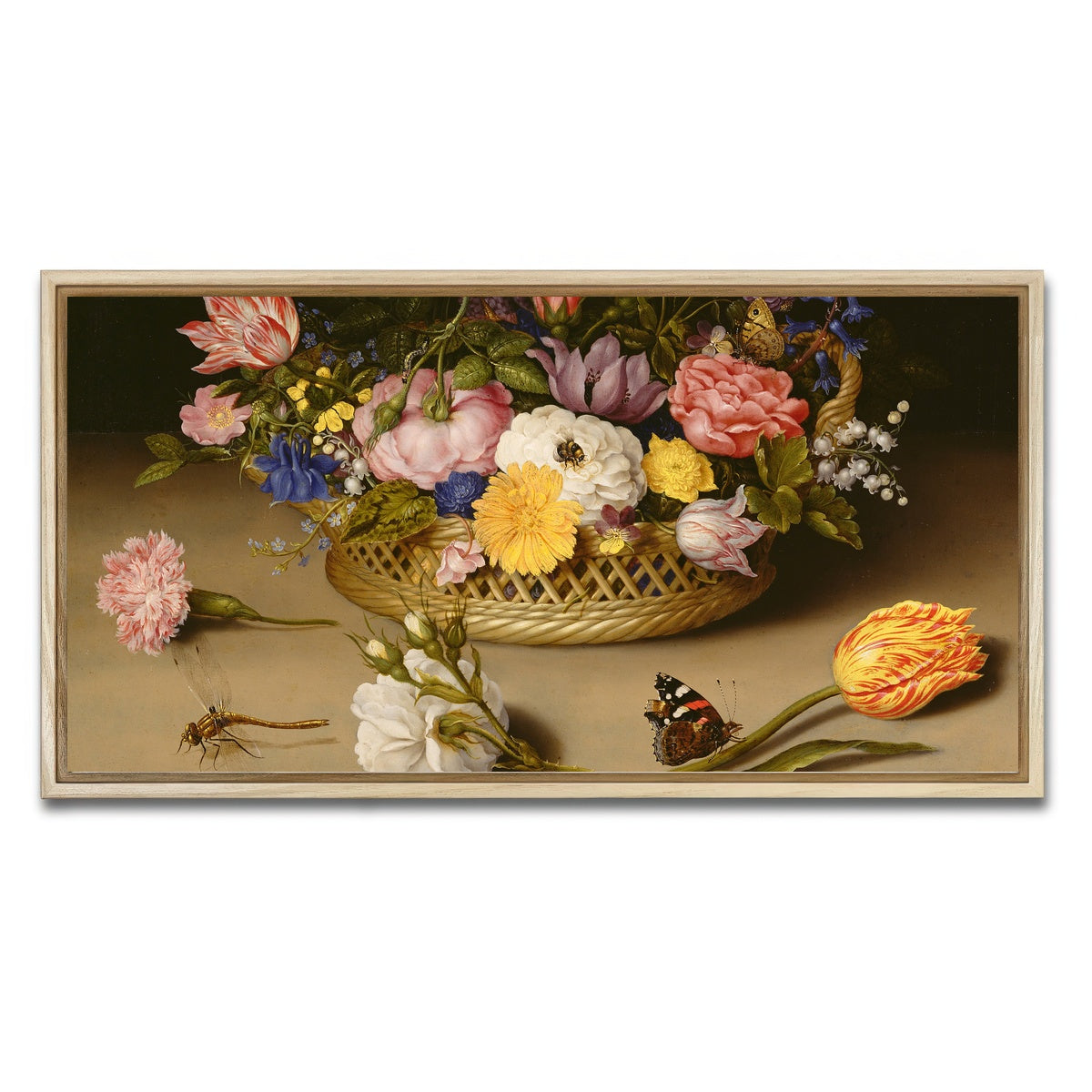 AUTO-MOCKUP WHITE | Bosschaert The Elder | 1 Piece | Natural Framed Canvas | group=2x1