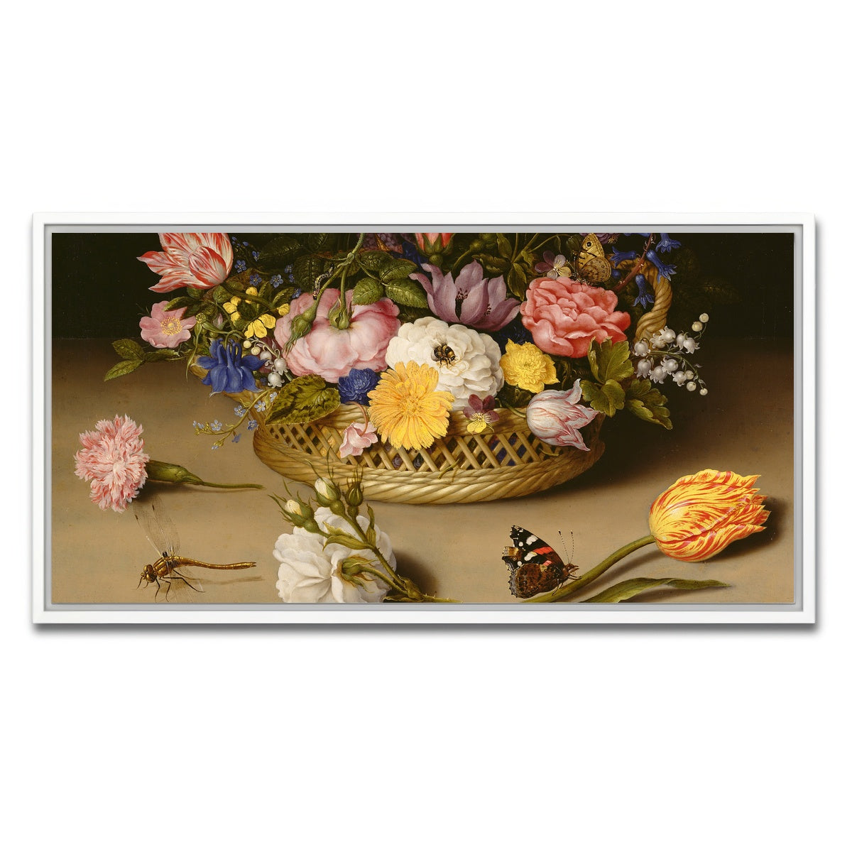 AUTO-MOCKUP WHITE | Bosschaert The Elder | 1 Piece | White Framed Canvas | group=2x1