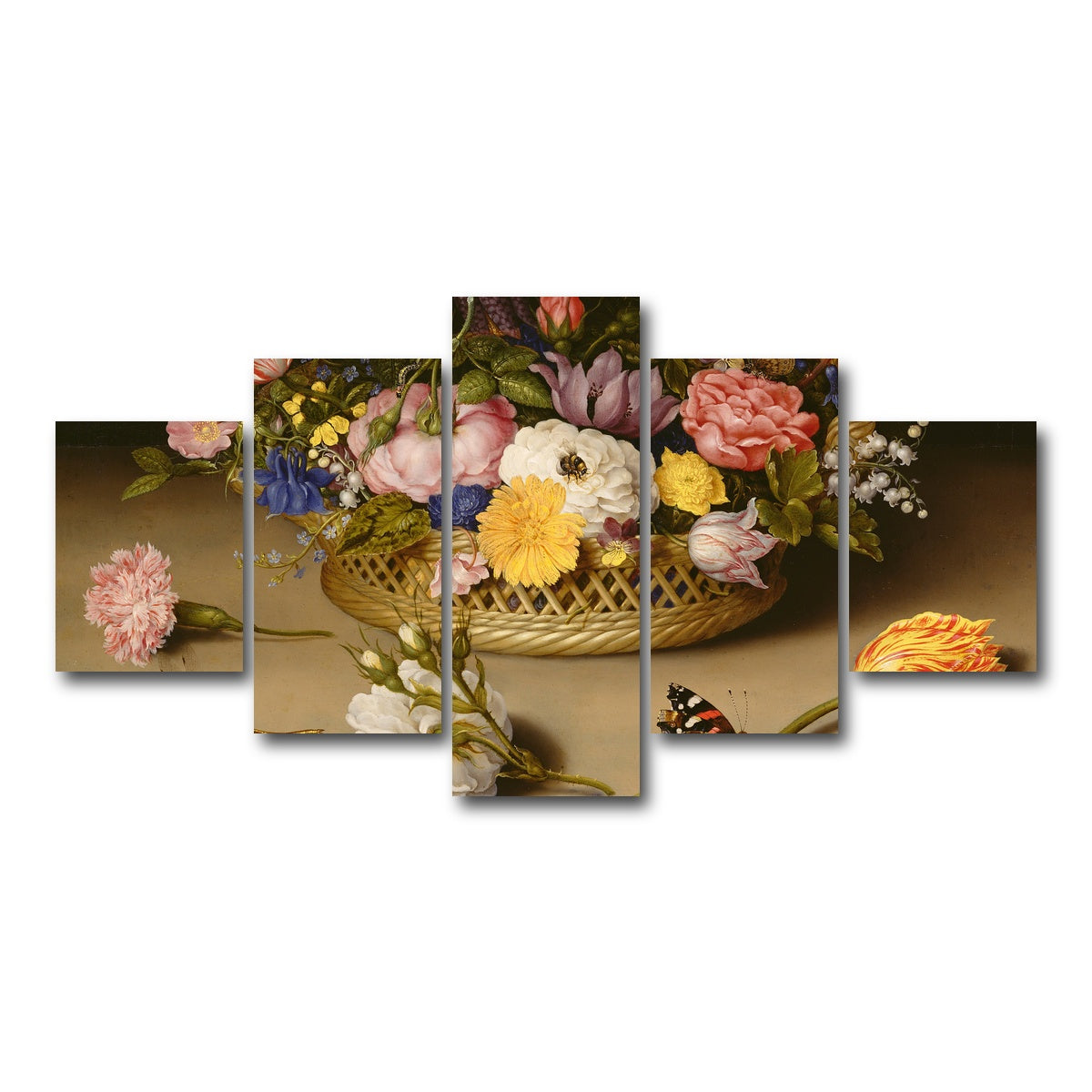 AUTO-MOCKUP WHITE | Bosschaert The Elder | 5 Piece | Gallery Wrap Canvas | group=5_short