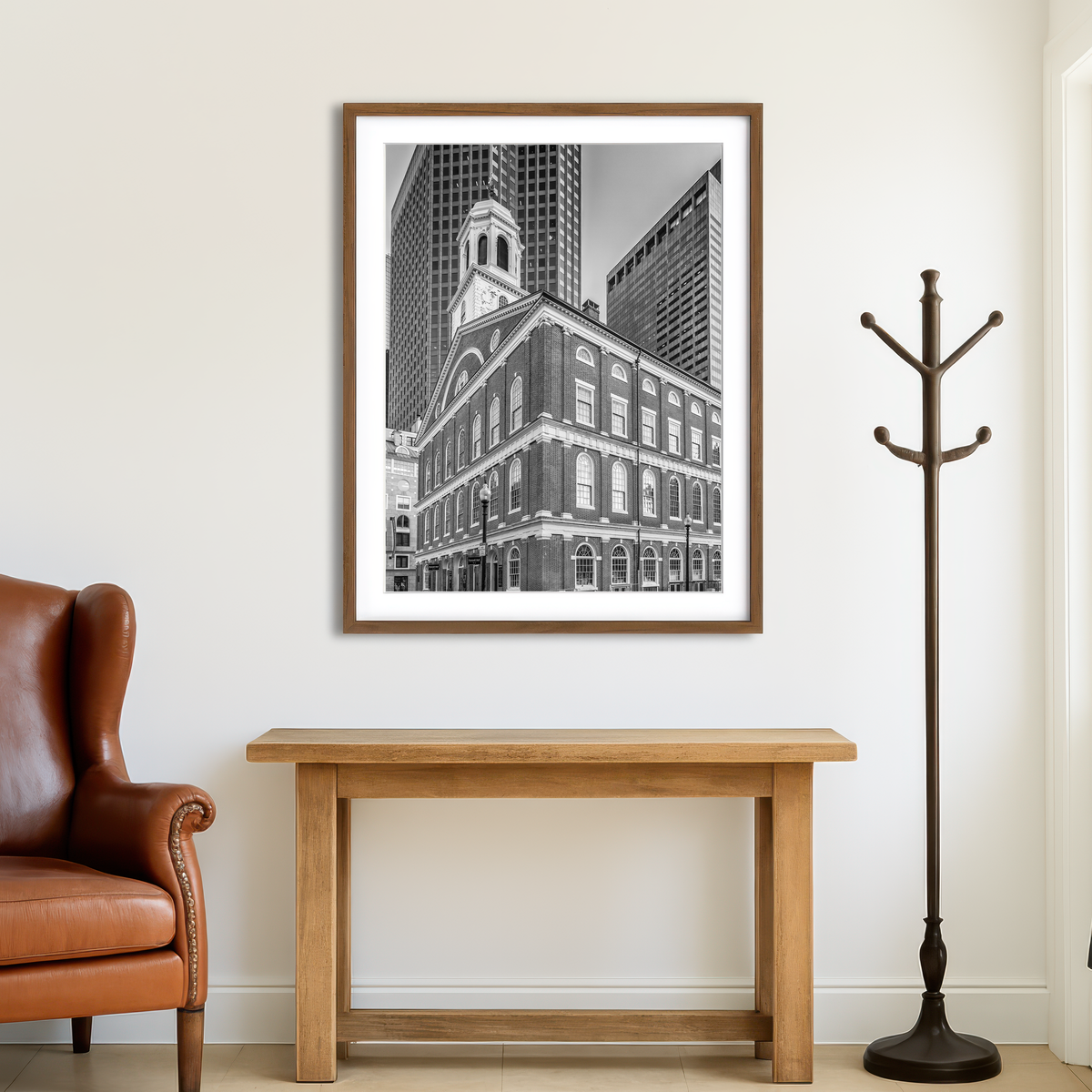 AUTO-MOCKUP ROOM | Boston Faneuil Hall Wall Art