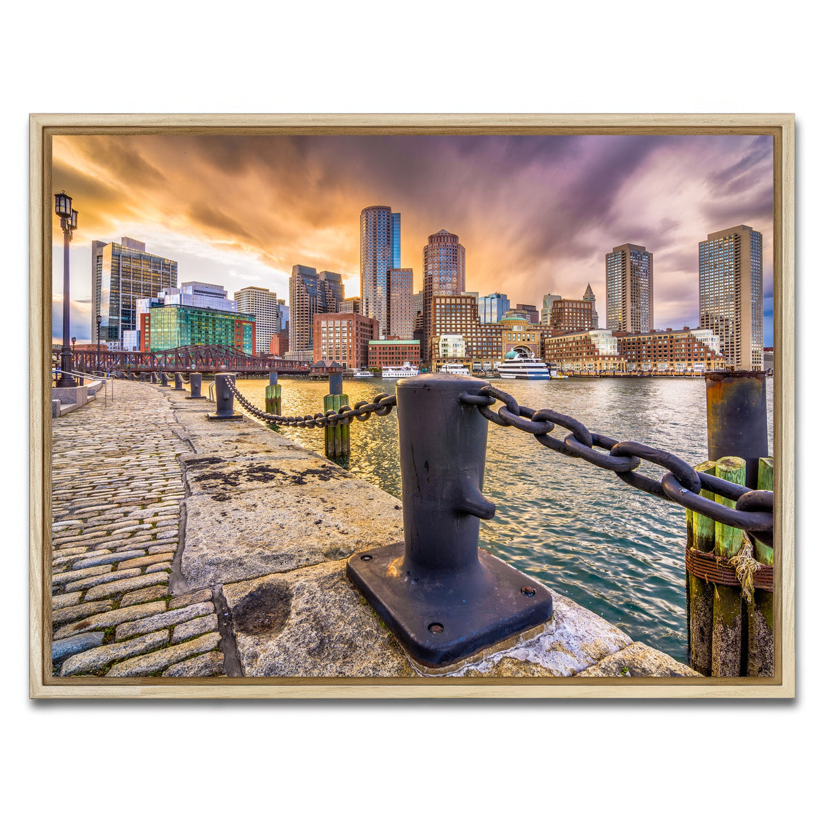 AUTO-MOCKUP WHITE | Boston Harbor | 1 Piece | Natural Framed Canvas | group=4x3