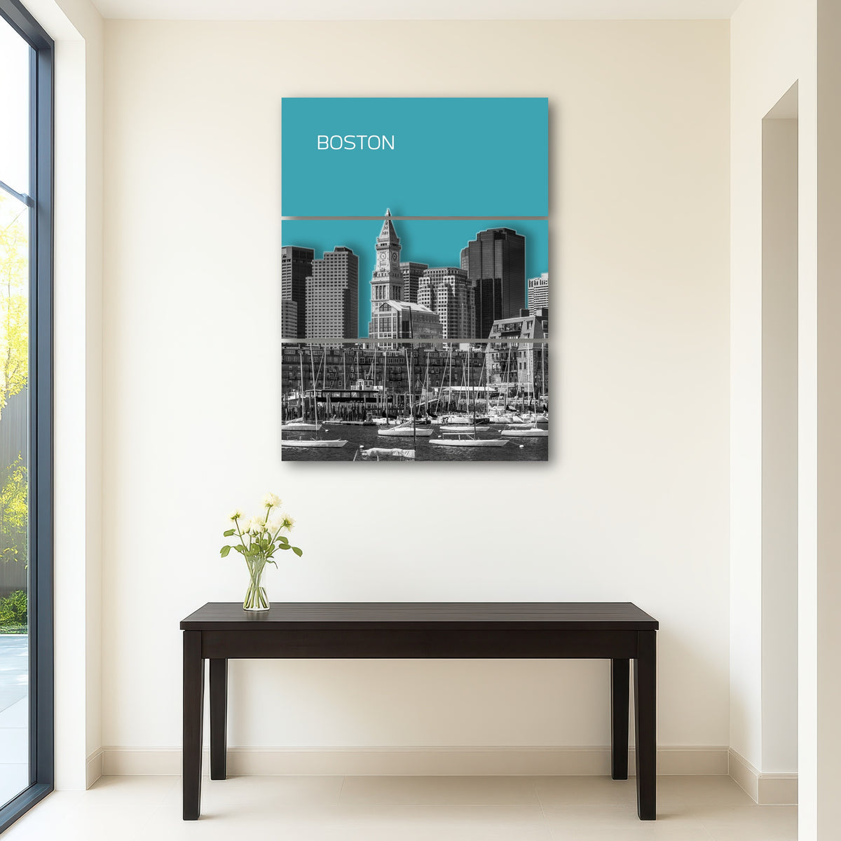 AUTO-MOCKUP ROOM | Boston Skyline Turquoise