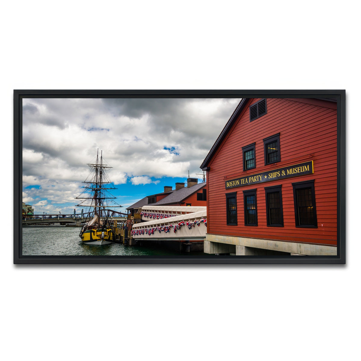 AUTO-MOCKUP WHITE | Boston Tea Party Museum | 1 Piece | Black Framed Canvas | group=2x1
