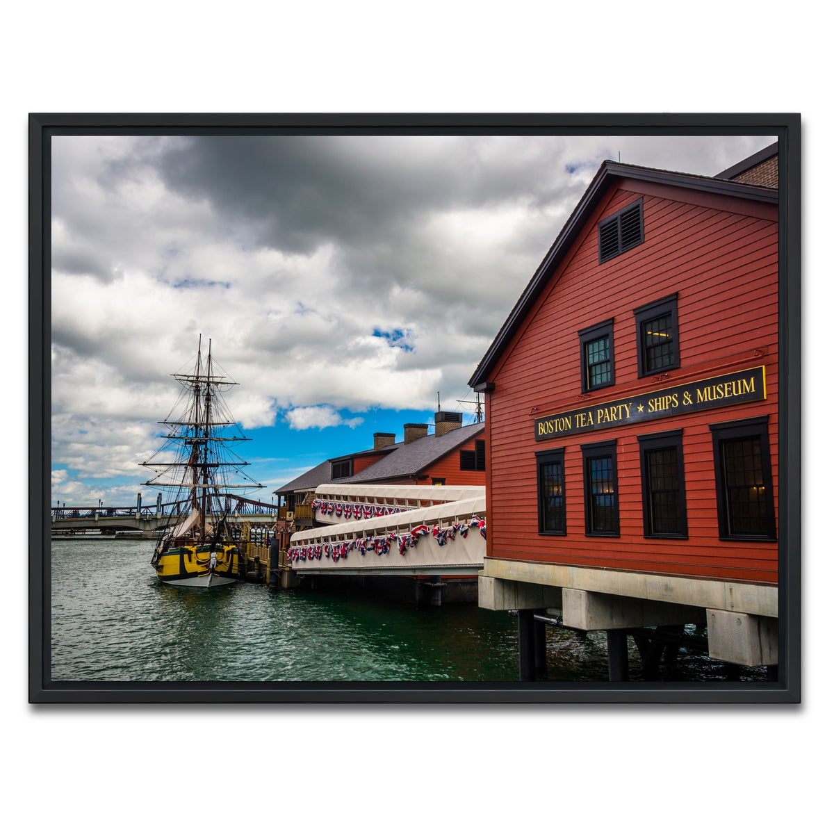 AUTO-MOCKUP WHITE | Boston Tea Party Museum | 1 Piece | Black Framed Canvas | group=4x3