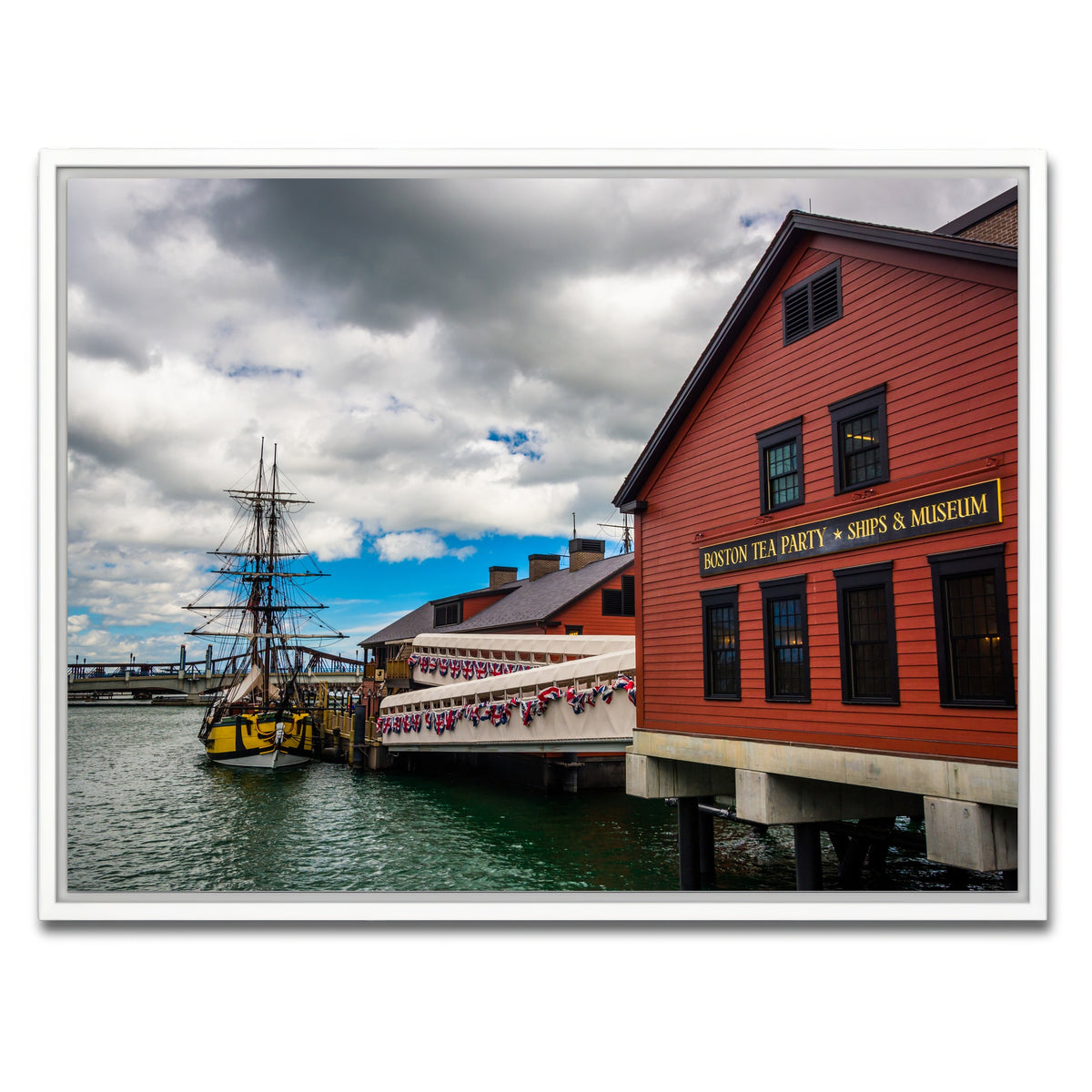AUTO-MOCKUP WHITE | Boston Tea Party Museum | 1 Piece | White Framed Canvas | group=4x3