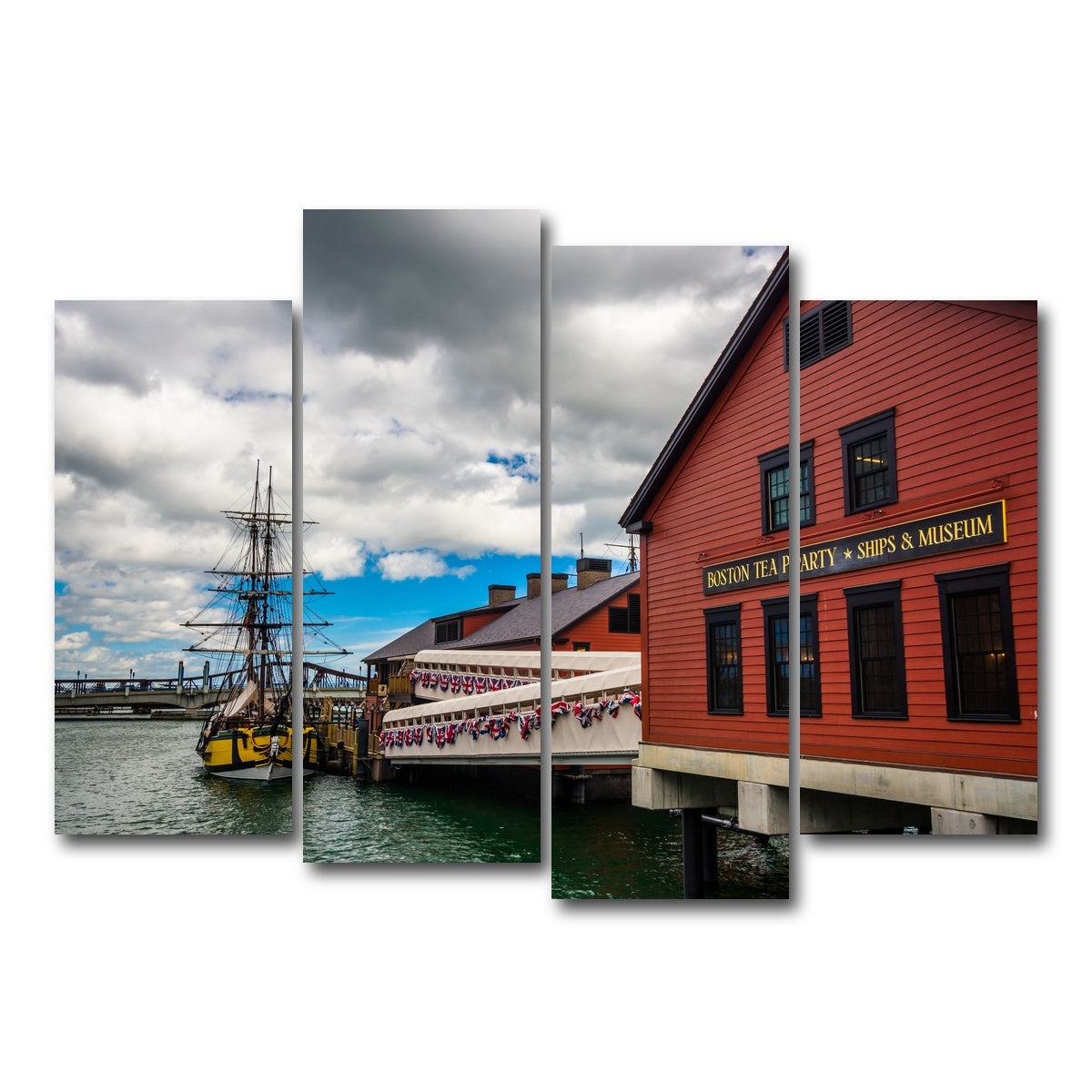 AUTO-MOCKUP WHITE | Boston Tea Party Museum | 4 Piece | Gallery Wrap Canvas | group=4_normal