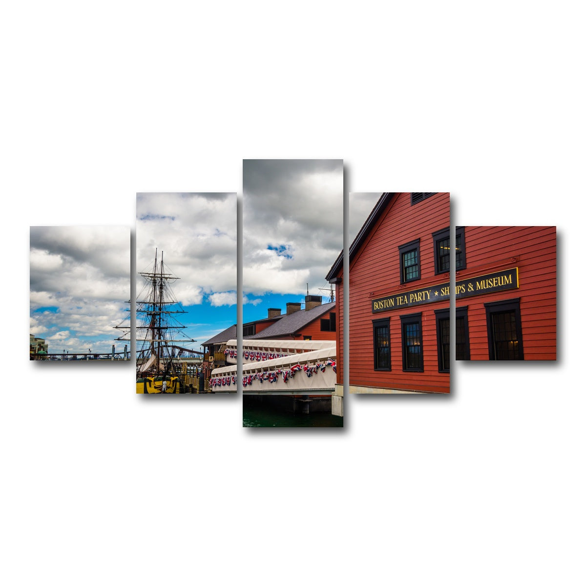 AUTO-MOCKUP WHITE | Boston Tea Party Museum | 5 Piece | Gallery Wrap Canvas | group=5_short