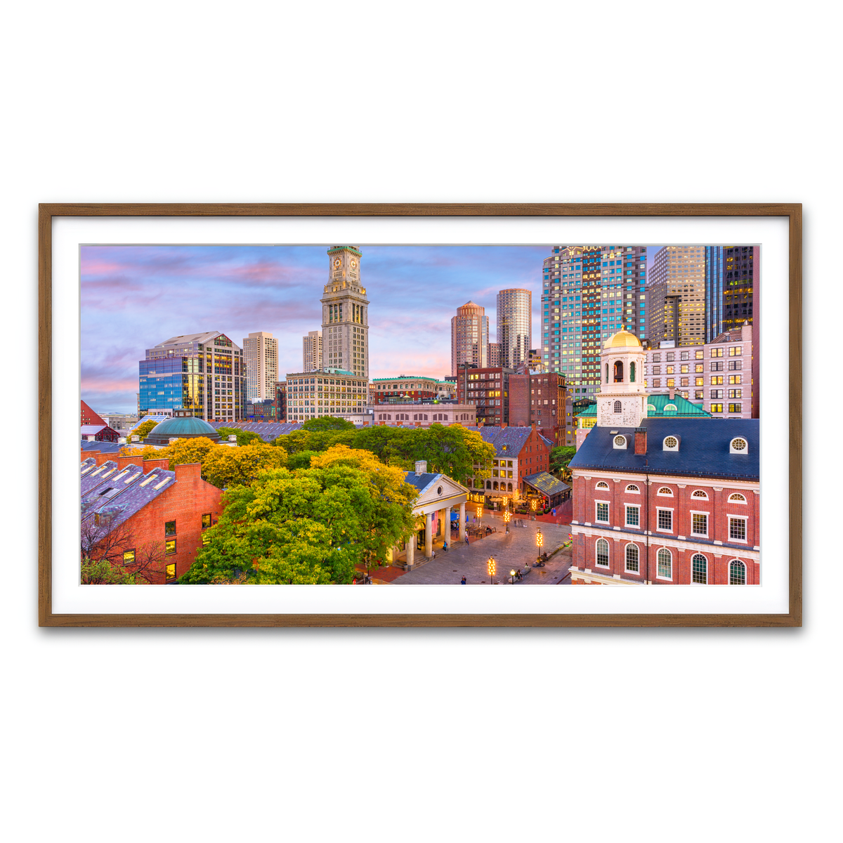 Framed Print 2x1 Walnut