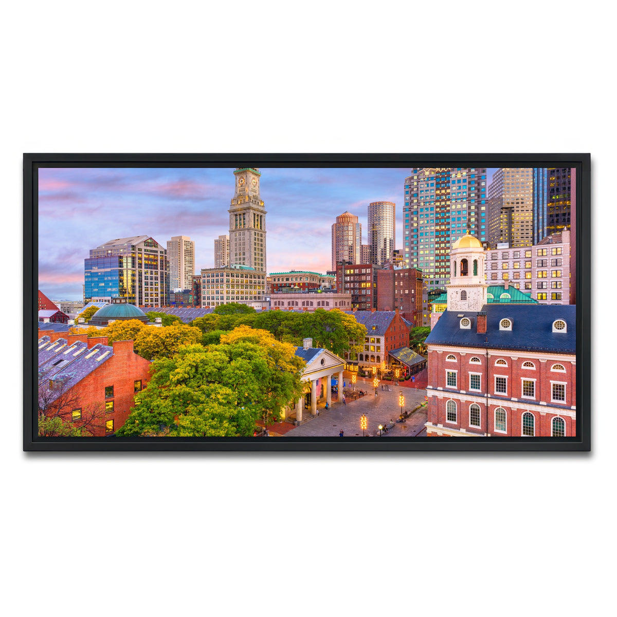 AUTO-MOCKUP WHITE | Boston | 1 Piece | Black Framed Canvas | group=2x1