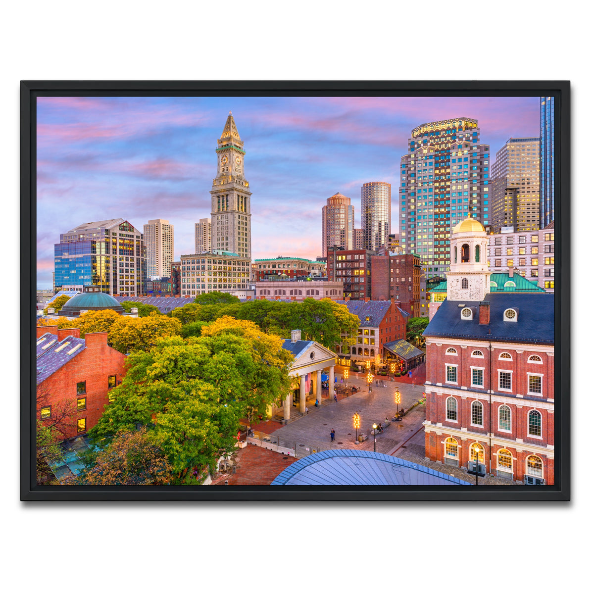 AUTO-MOCKUP WHITE | Boston | 1 Piece | Black Framed Canvas | group=4x3
