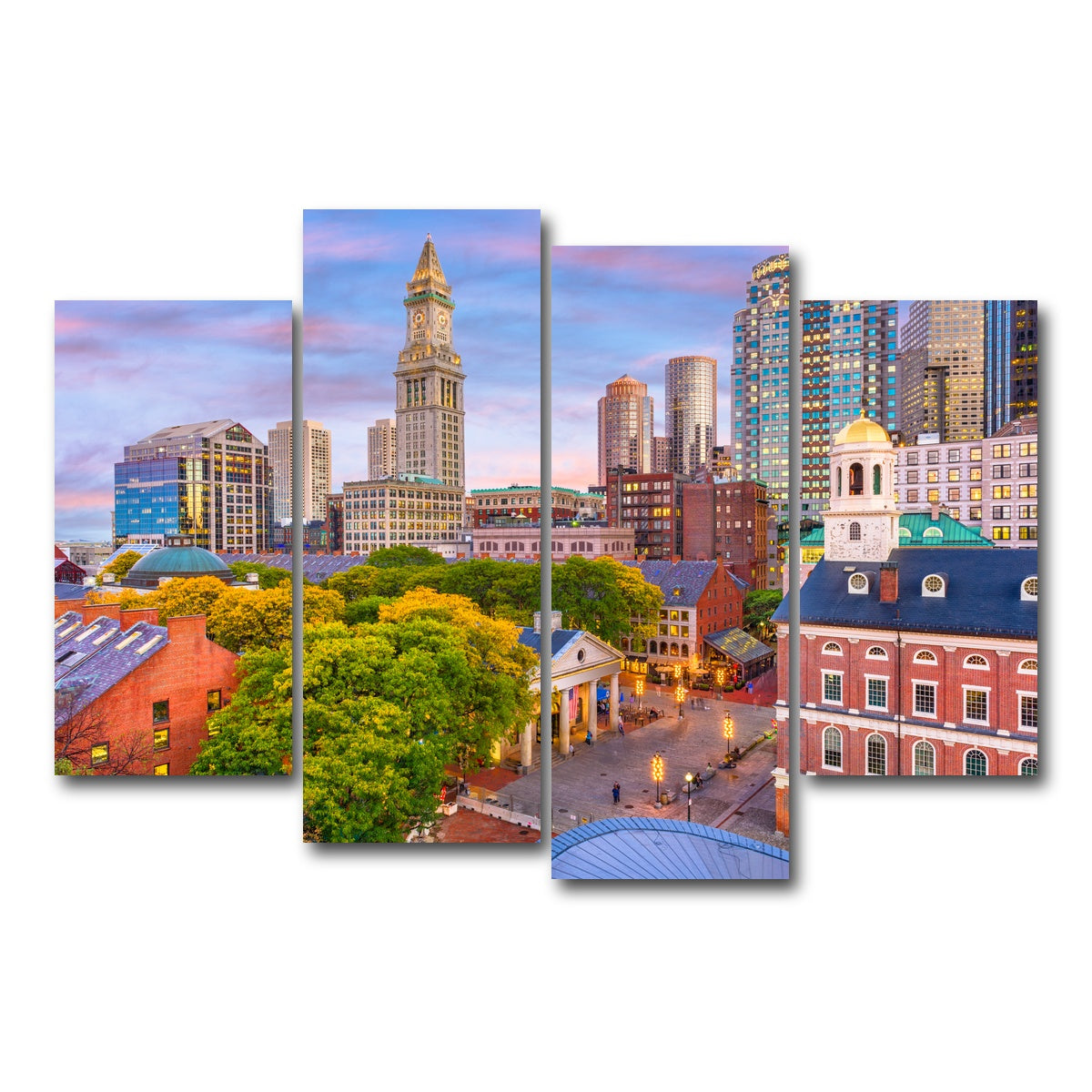 AUTO-MOCKUP WHITE | Boston | 4 Piece | Gallery Wrap Canvas | group=4_short