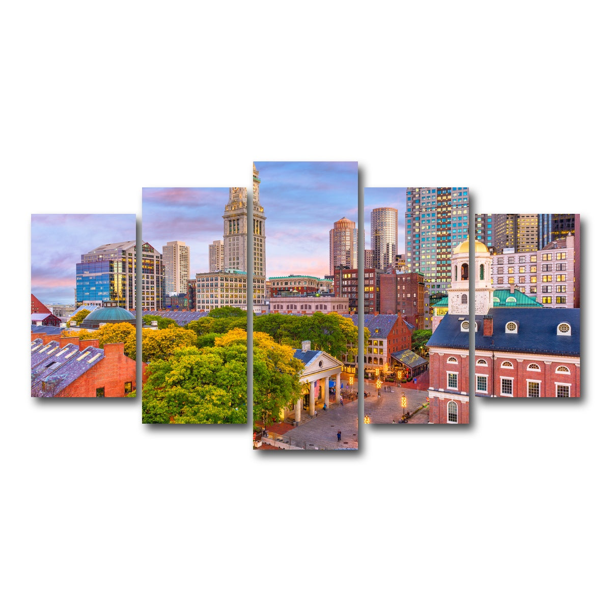 AUTO-MOCKUP WHITE | Boston | 5 Piece | Gallery Wrap Canvas | group=5_normal