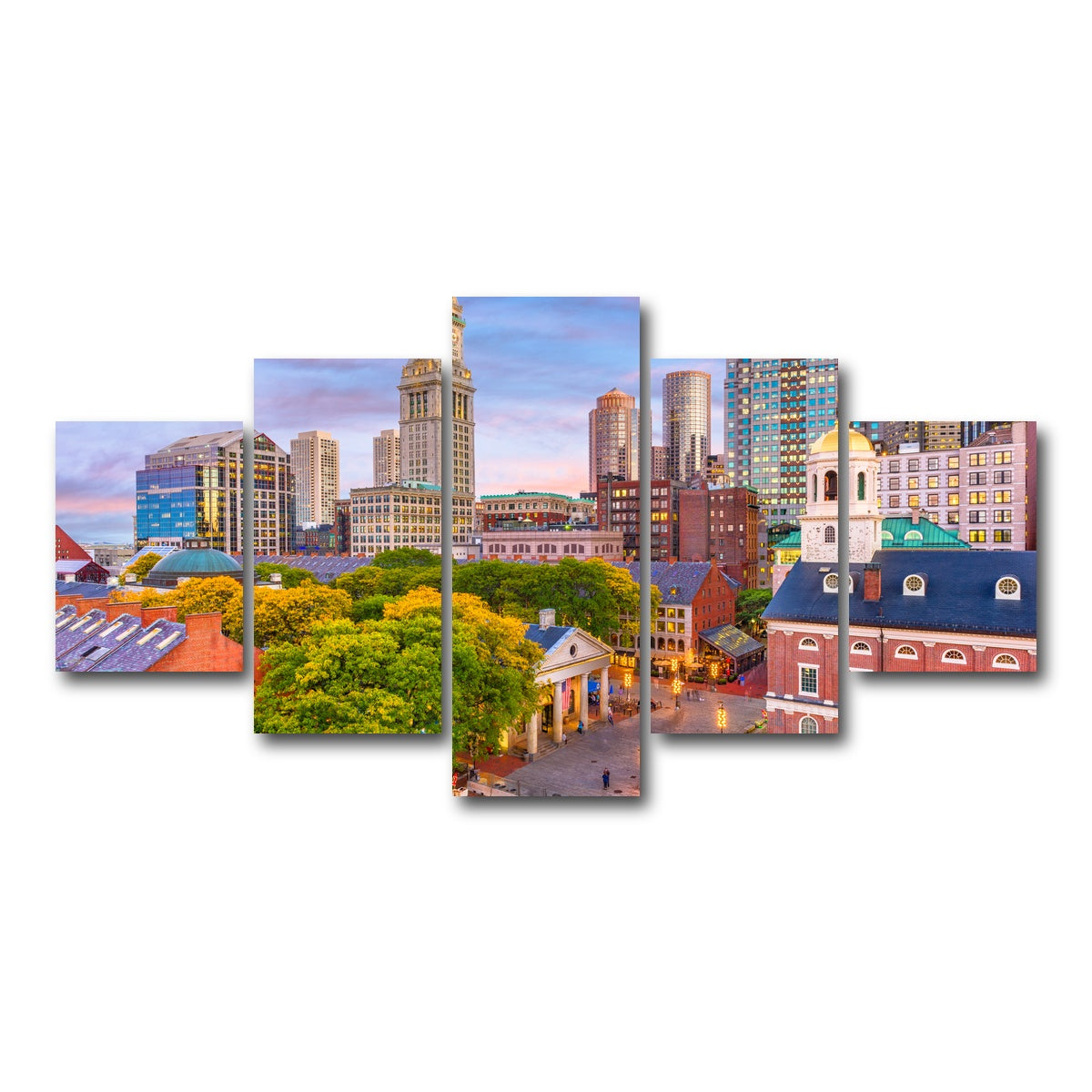 AUTO-MOCKUP WHITE | Boston | 5 Piece | Gallery Wrap Canvas | group=5_short