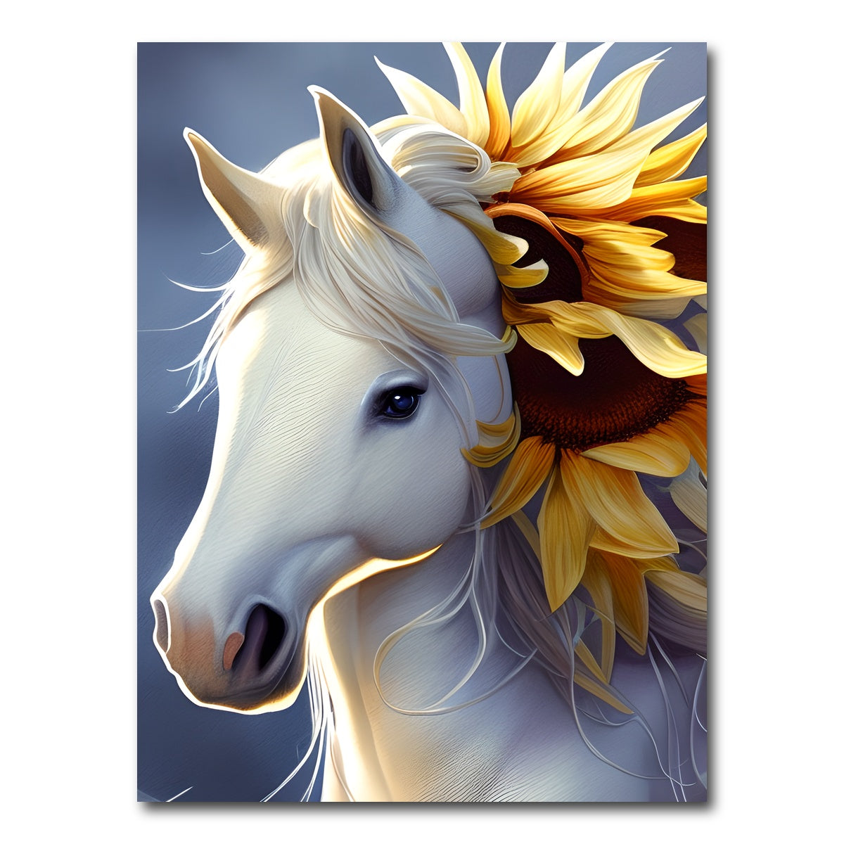 AUTO-MOCKUP WHITE | Botanical Horse | 1 Piece | Gallery Wrap Canvas | group=3x4