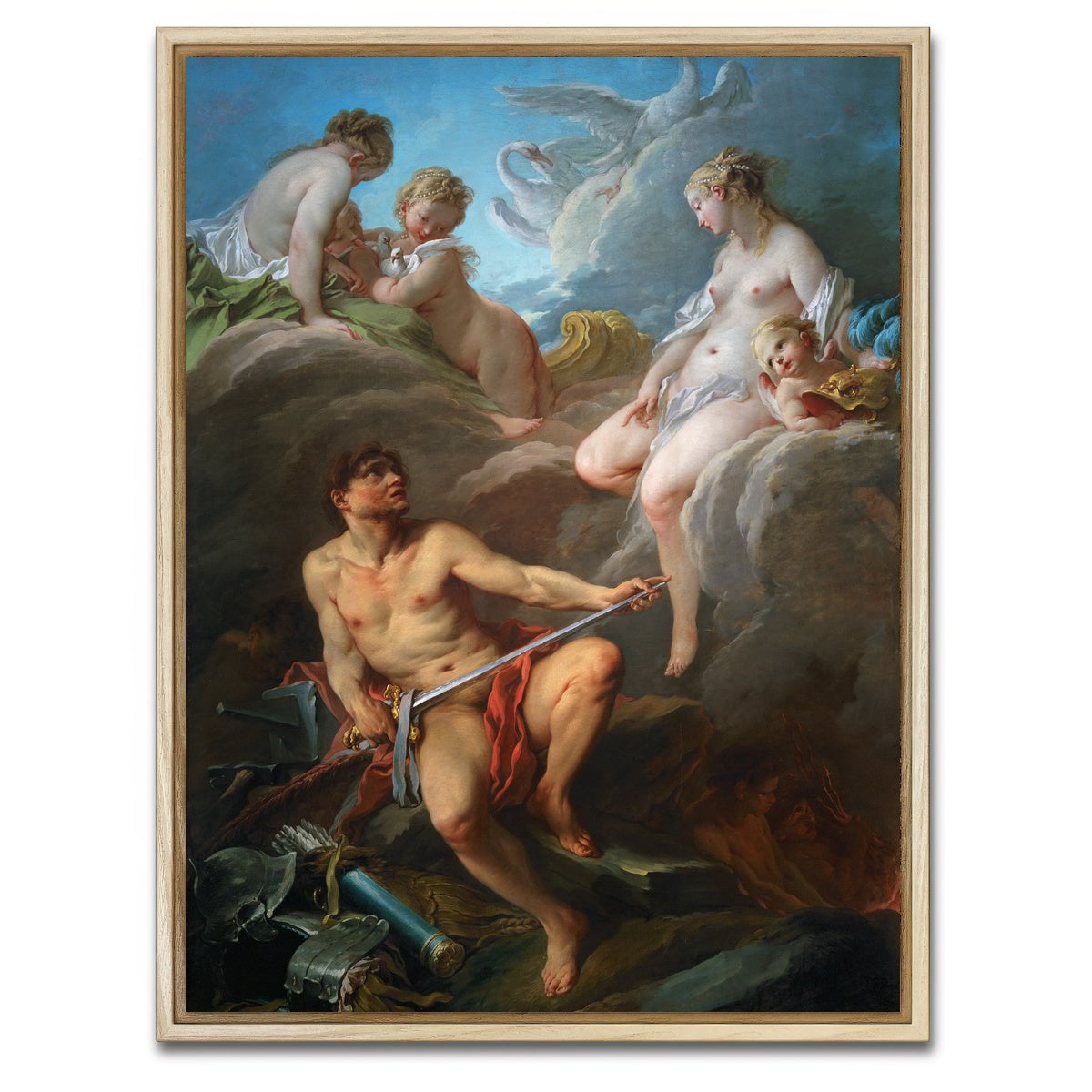 AUTO-MOCKUP WHITE | Boucher Venus | 1 Piece | Natural Framed Canvas | group=3x4