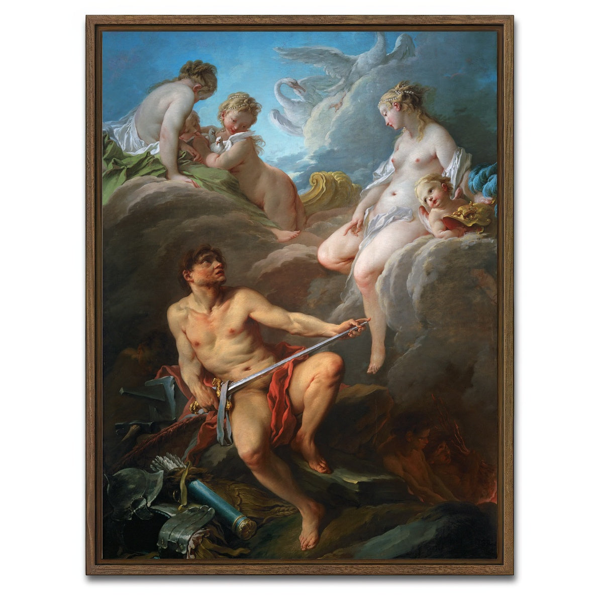 AUTO-MOCKUP WHITE | Boucher Venus | 1 Piece | Walnut Framed Canvas | group=3x4