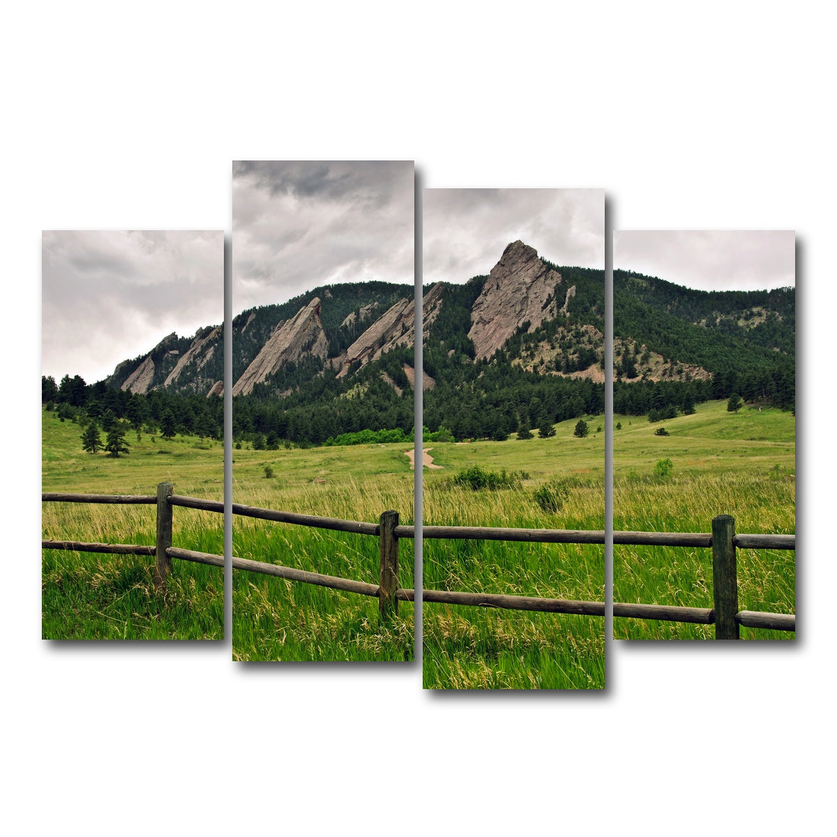 AUTO-MOCKUP WHITE | Boulder Flatirons | 4 Piece | Gallery Wrap Canvas | group=4_normal