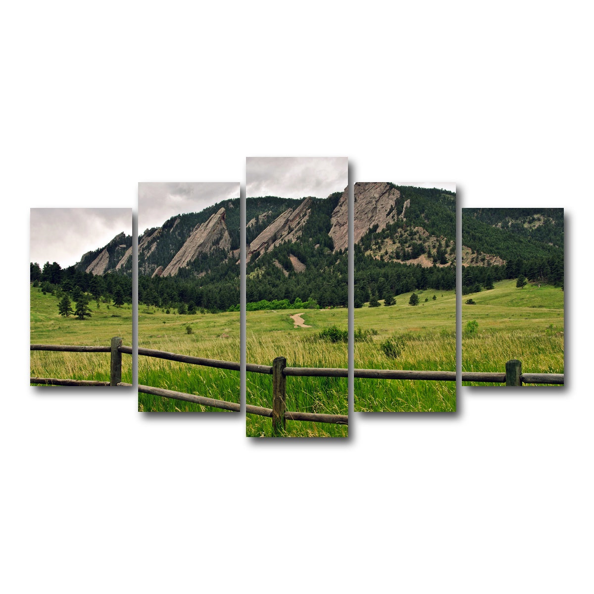AUTO-MOCKUP WHITE | Boulder Flatirons | 5 Piece | Gallery Wrap Canvas | group=5_normal