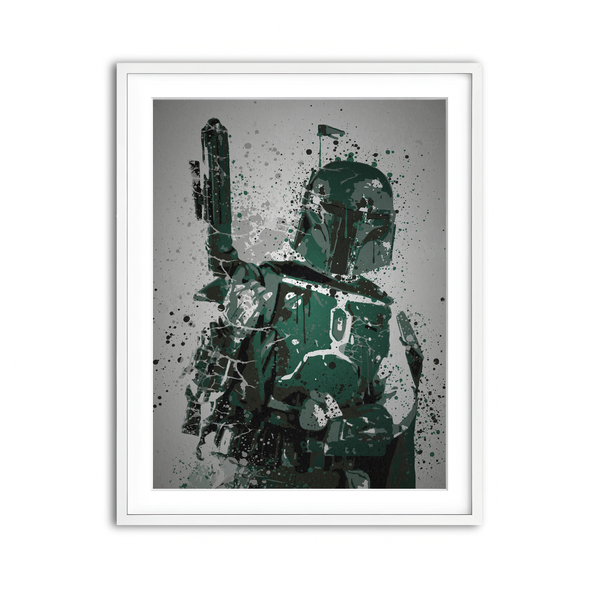 Framed Print 3x4 White