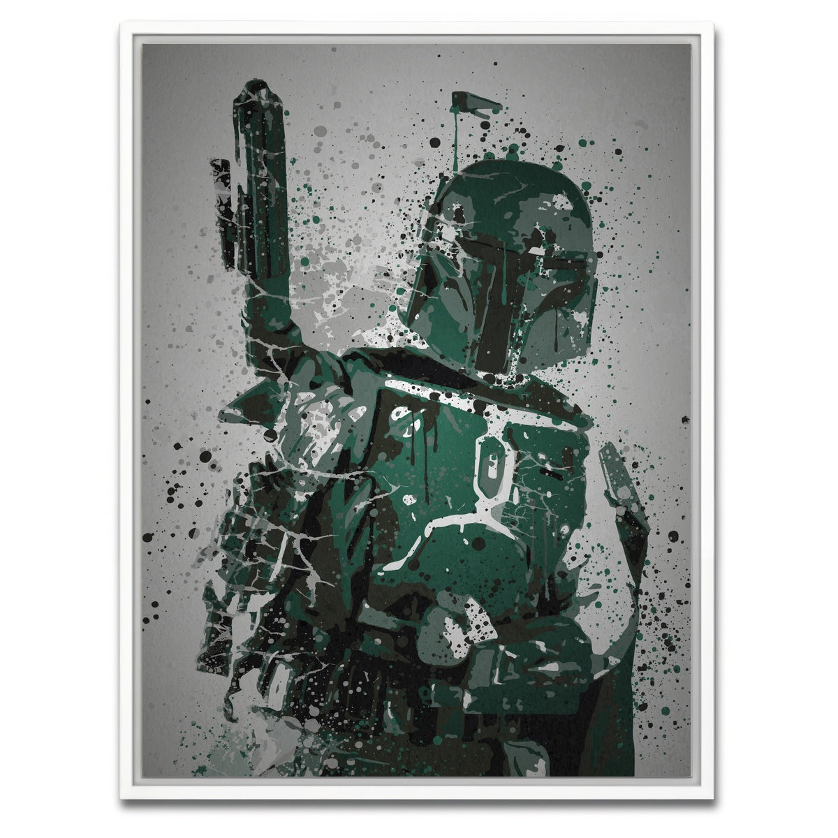 AUTO-MOCKUP WHITE | Bounty Hunter | 1 Piece | White Framed Canvas | group=3x4