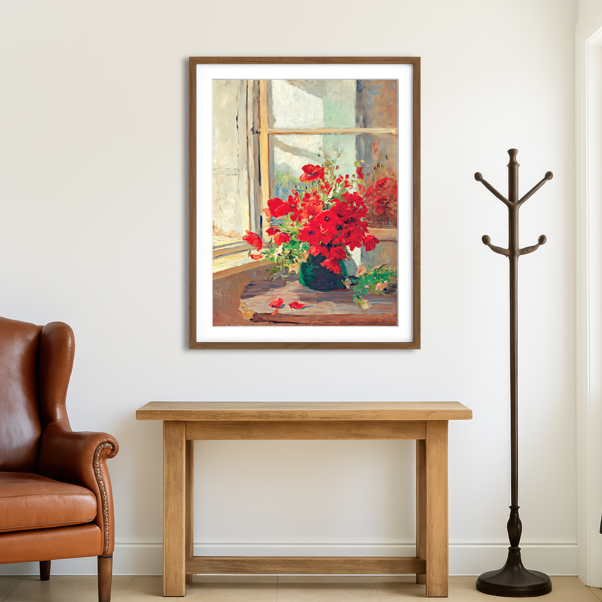 AUTO-MOCKUP ROOM | Bouquet of Poppies Wall Art