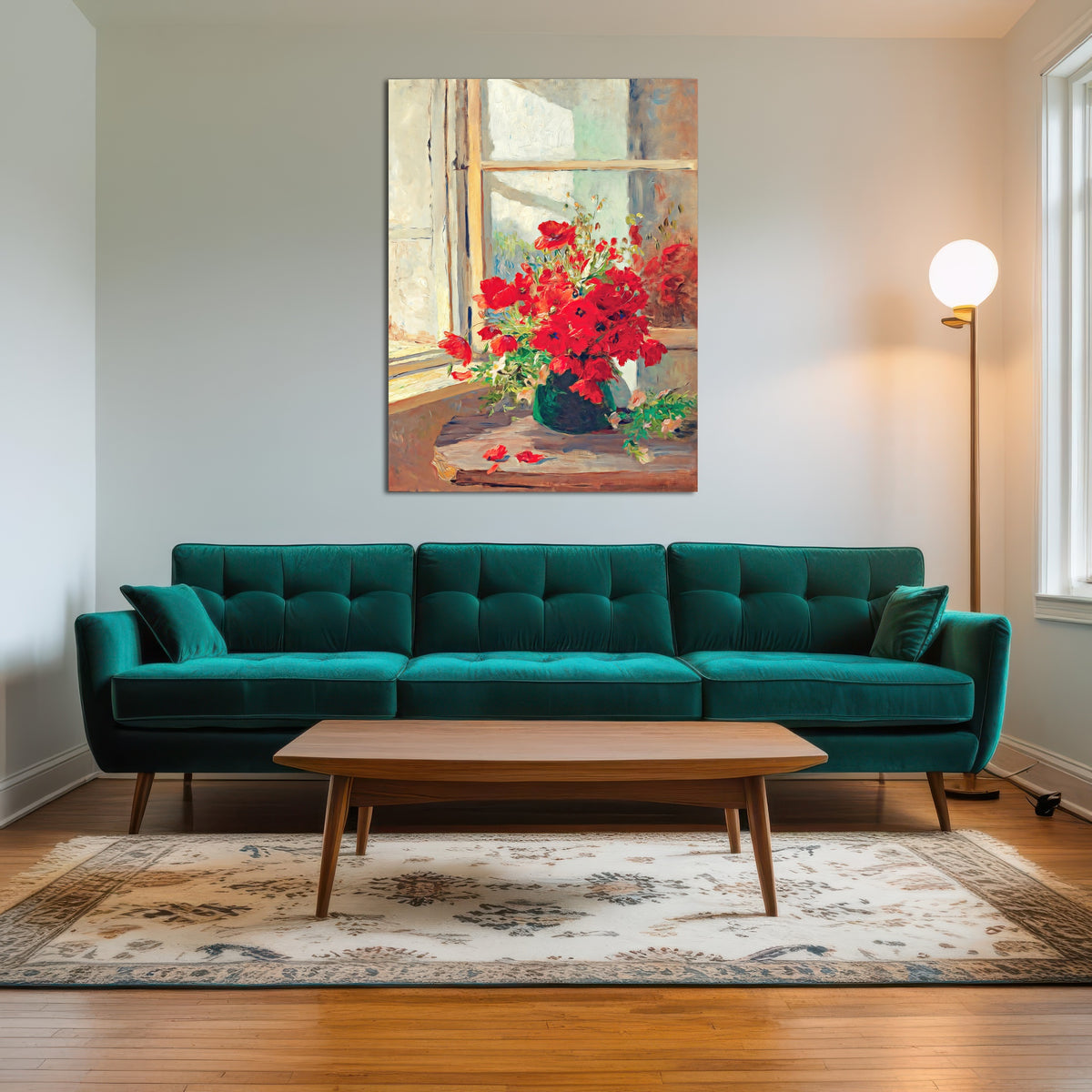 AUTO-MOCKUP ROOM | Bouquet of poppies