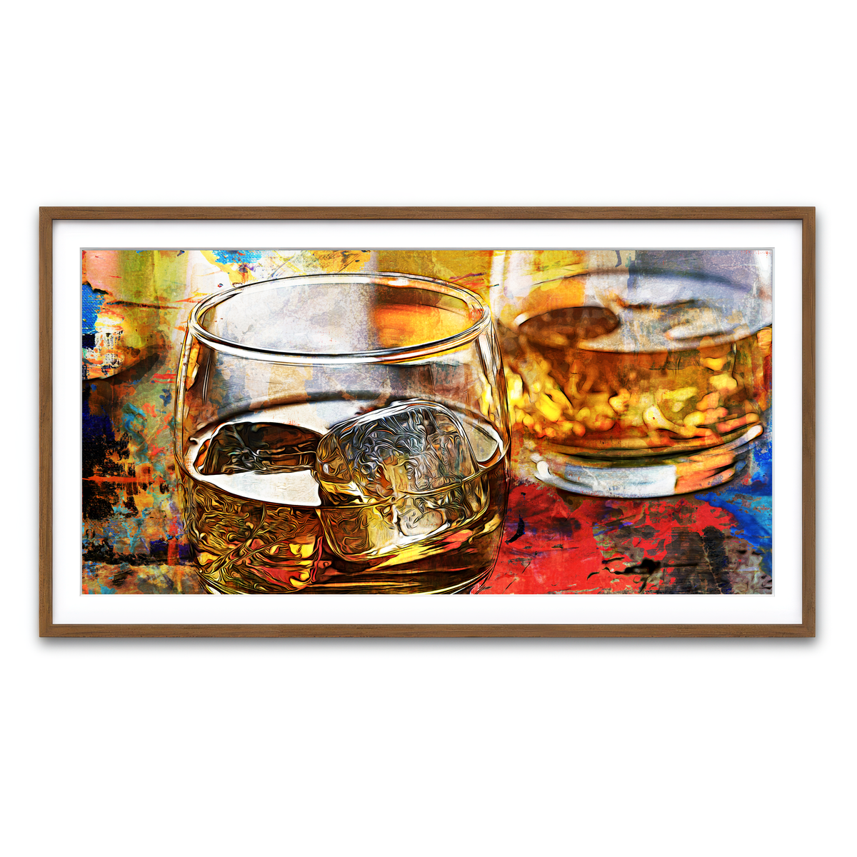 Framed Print 2x1 Walnut