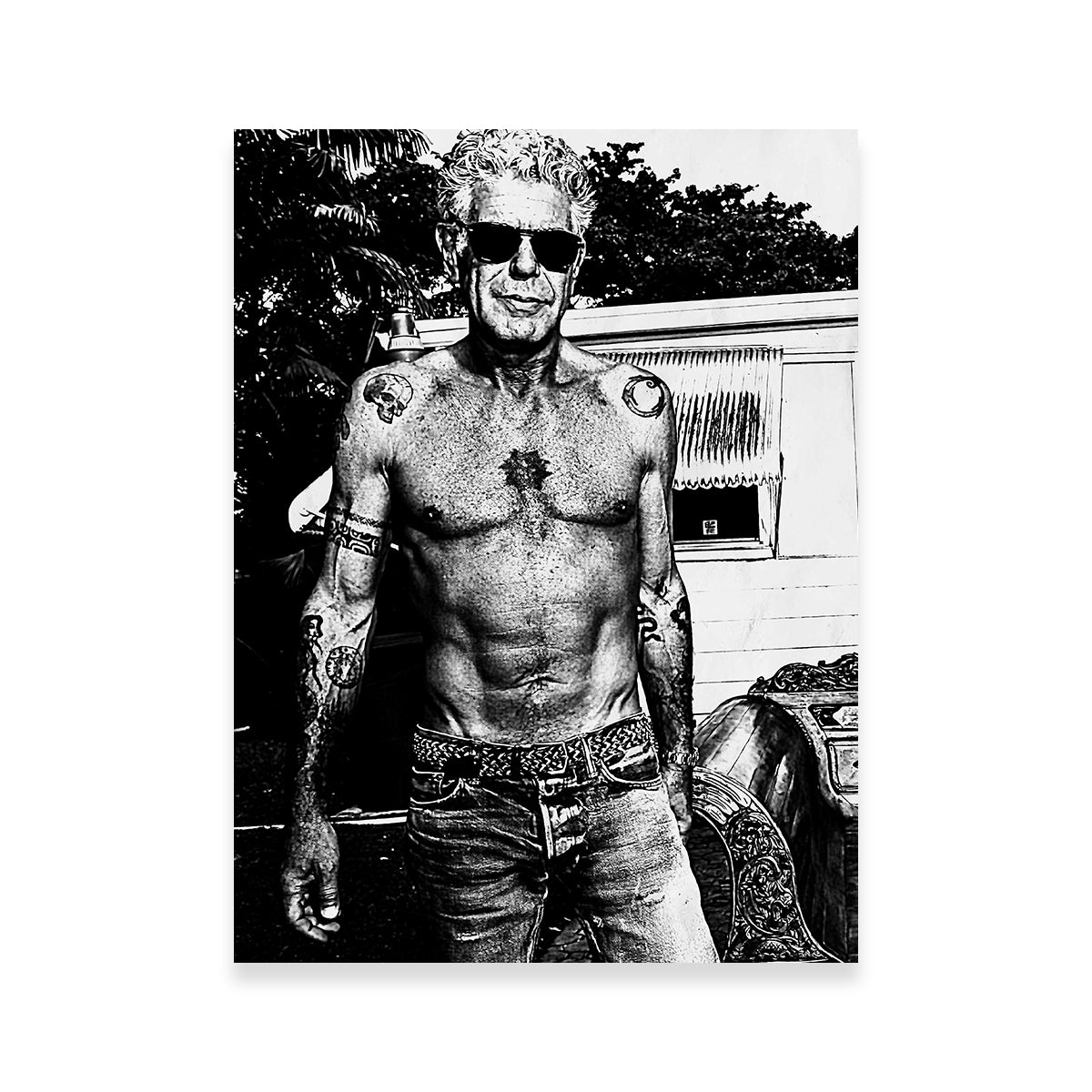 Bourdain Ripped in Ink Wall Art