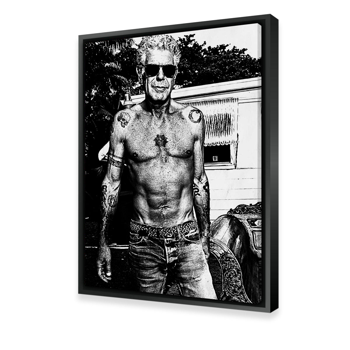 Bourdain Ripped in Ink Wall Art