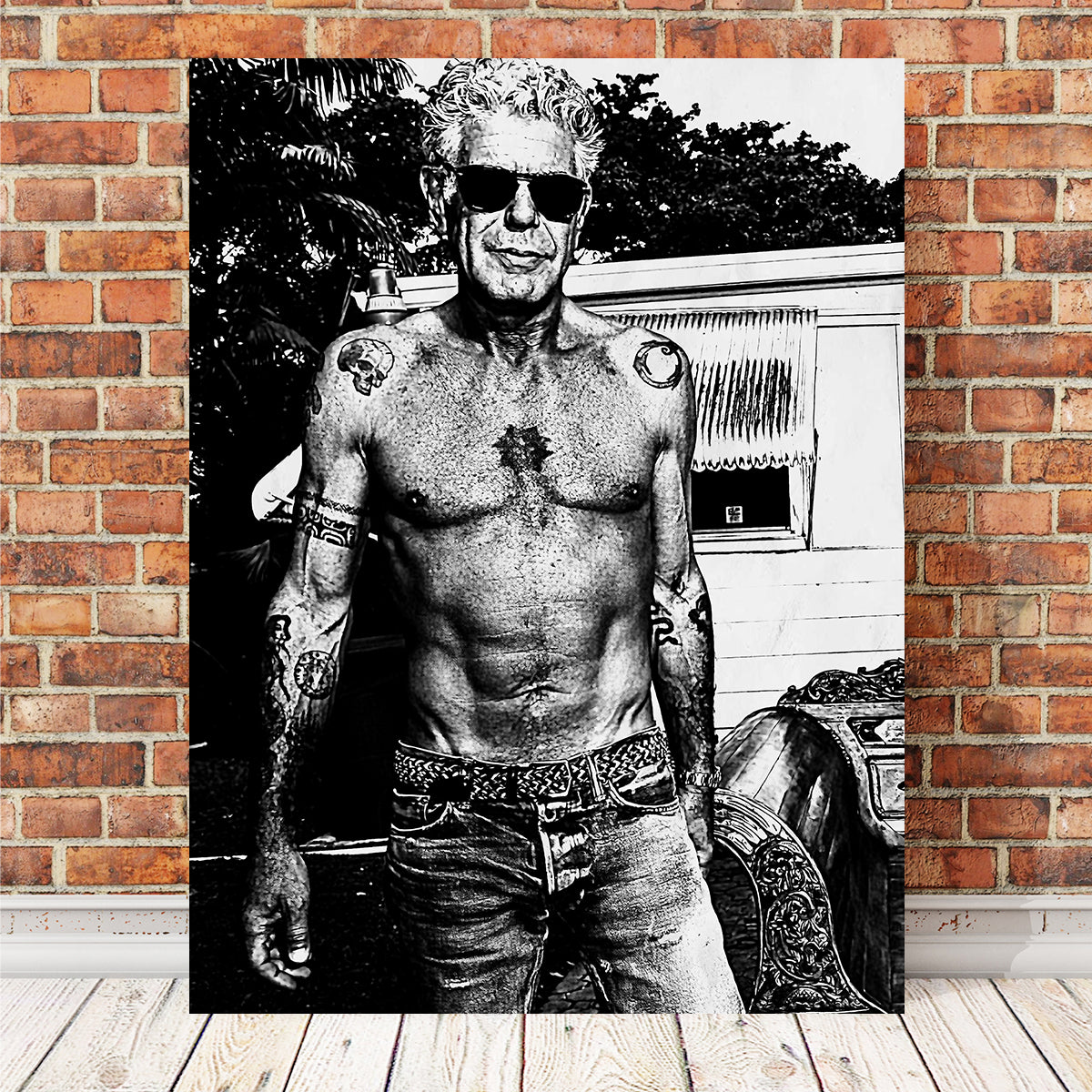 Bourdain Ripped in Ink Wall Art