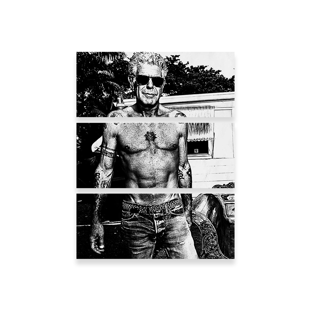 Bourdain Ripped in Ink Wall Art