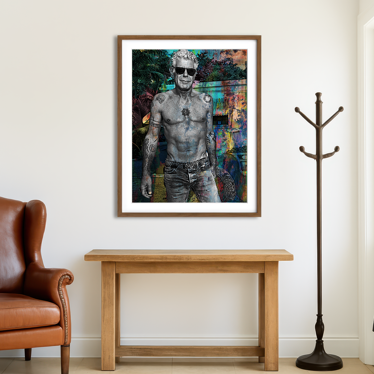 AUTO-MOCKUP ROOM | Bourdain Ripped Wall Art