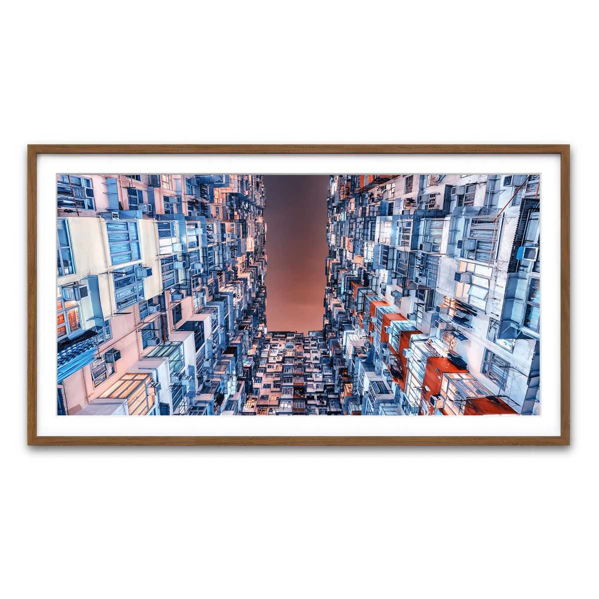 Framed Print 2x1 Walnut
