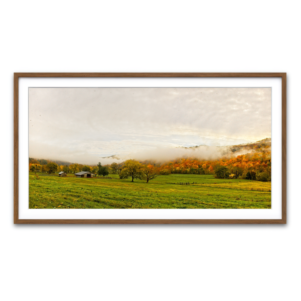 Framed Print 2x1 Walnut
