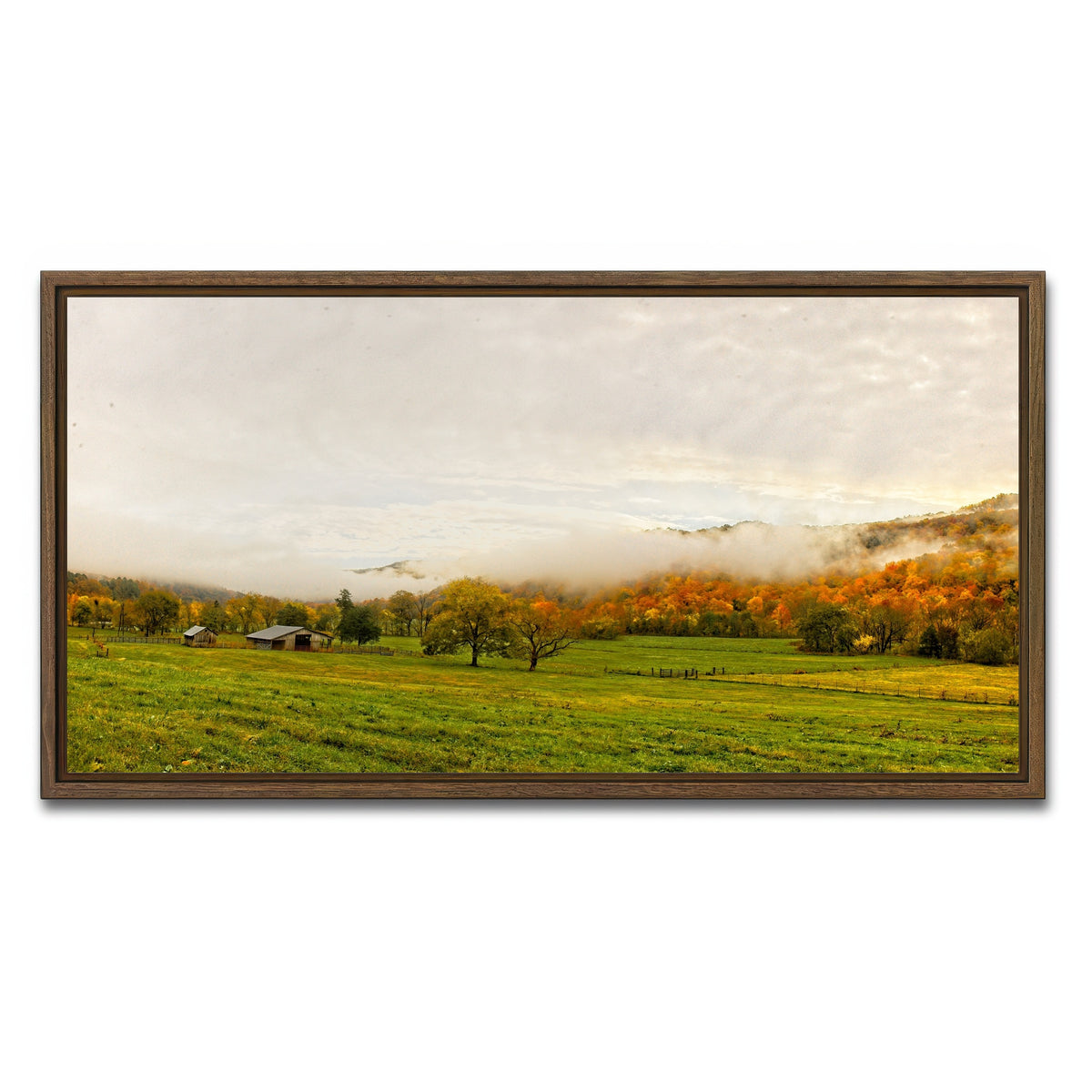 AUTO-MOCKUP WHITE | Boxley Valley | 1 Piece | Walnut Framed Canvas | group=2x1