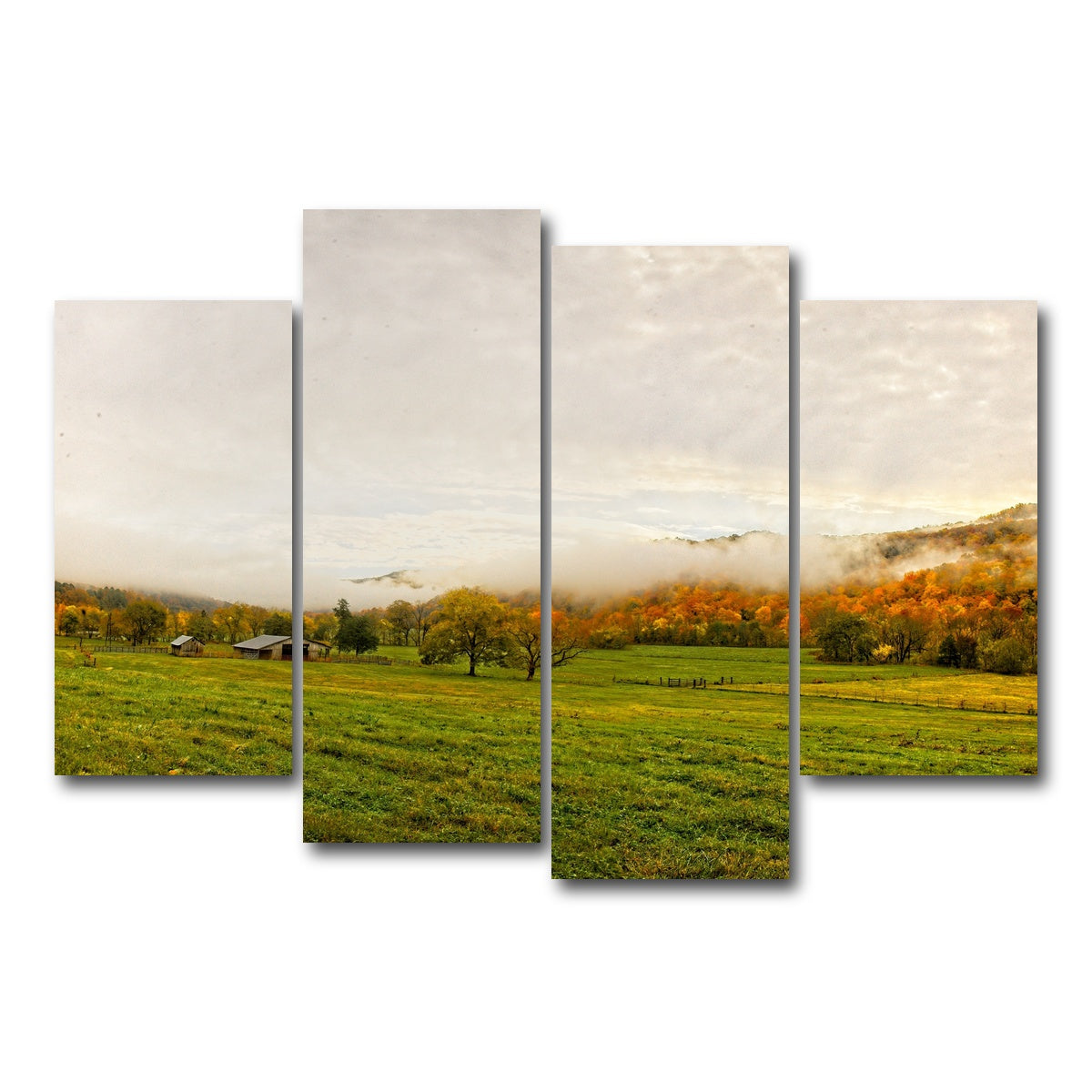 AUTO-MOCKUP WHITE | Boxley Valley | 4 Piece | Gallery Wrap Canvas | group=4_short