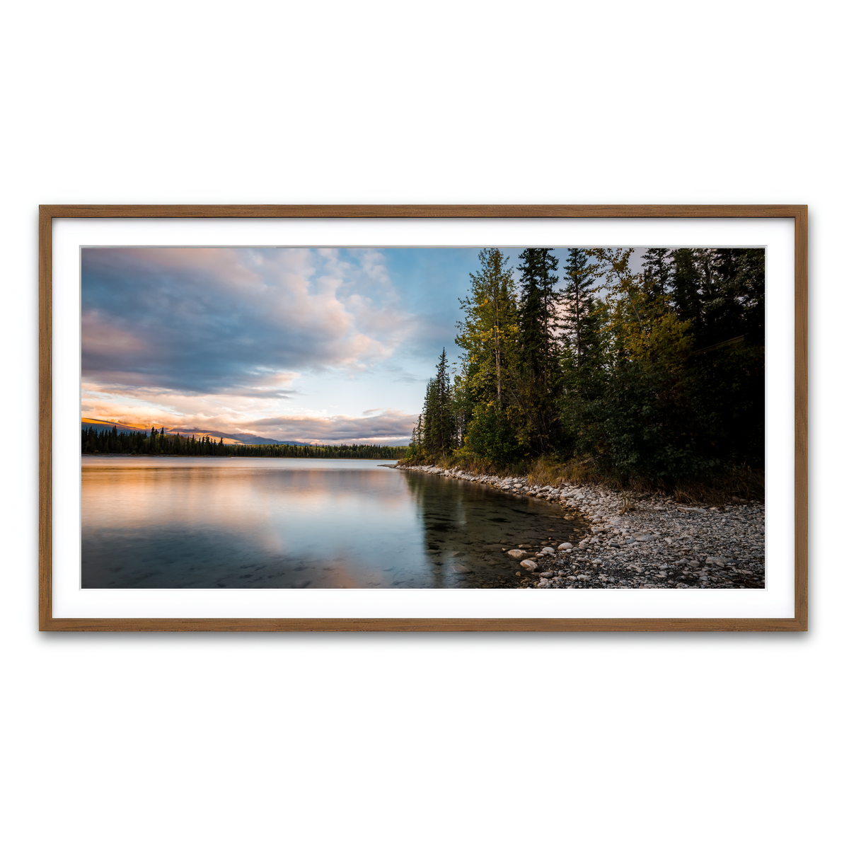 Framed Print 2x1 Walnut