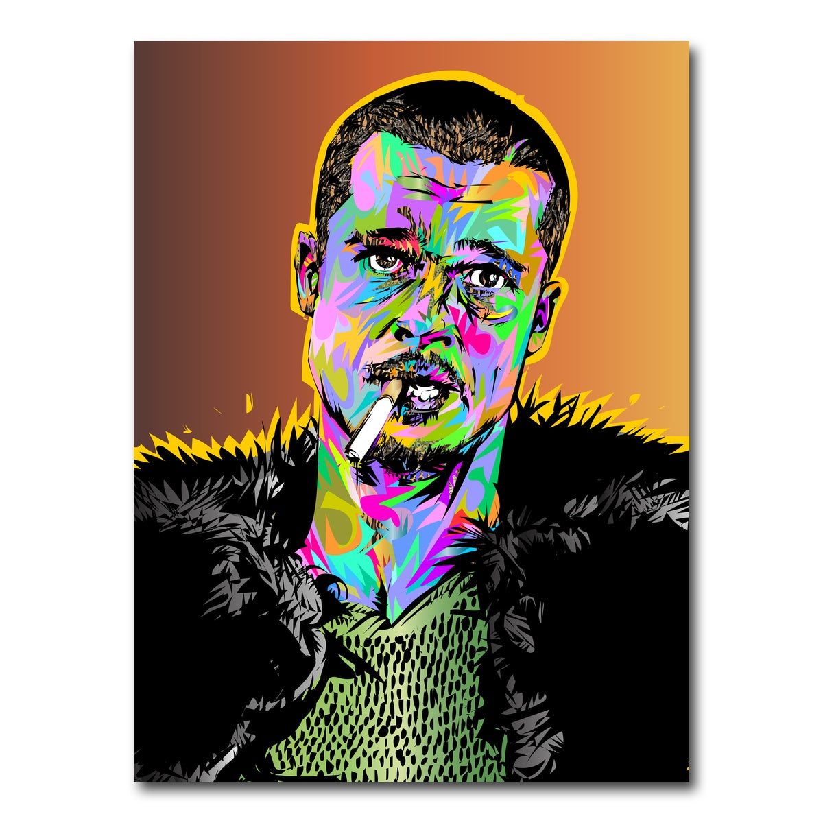 AUTO-MOCKUP WHITE | Brad Fight Club | 1 Piece | Gallery Wrap Canvas | group=3x4