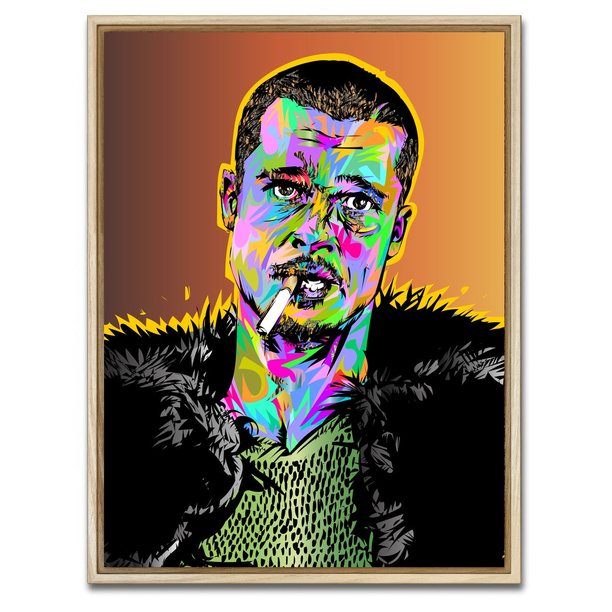 AUTO-MOCKUP WHITE | Brad Fight Club | 1 Piece | Natural Framed Canvas | group=3x4