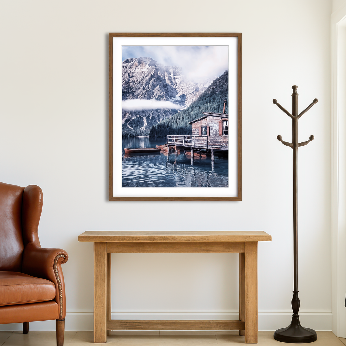 AUTO-MOCKUP ROOM | Braies Lake Wall Art