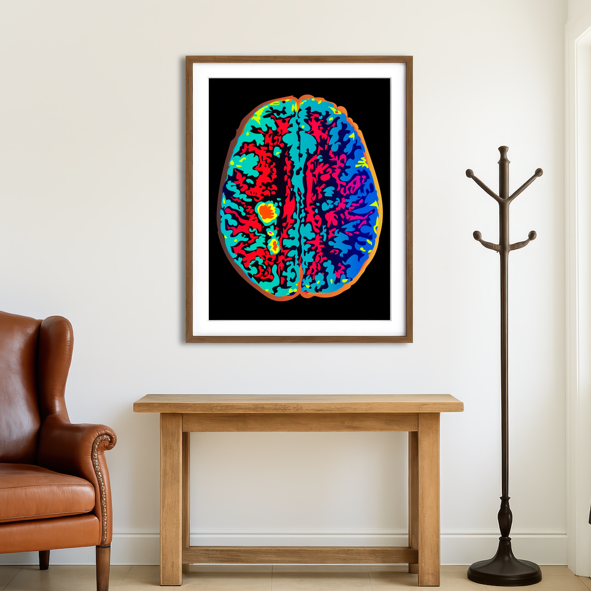 AUTO-MOCKUP ROOM | Brain Scan Wall Art