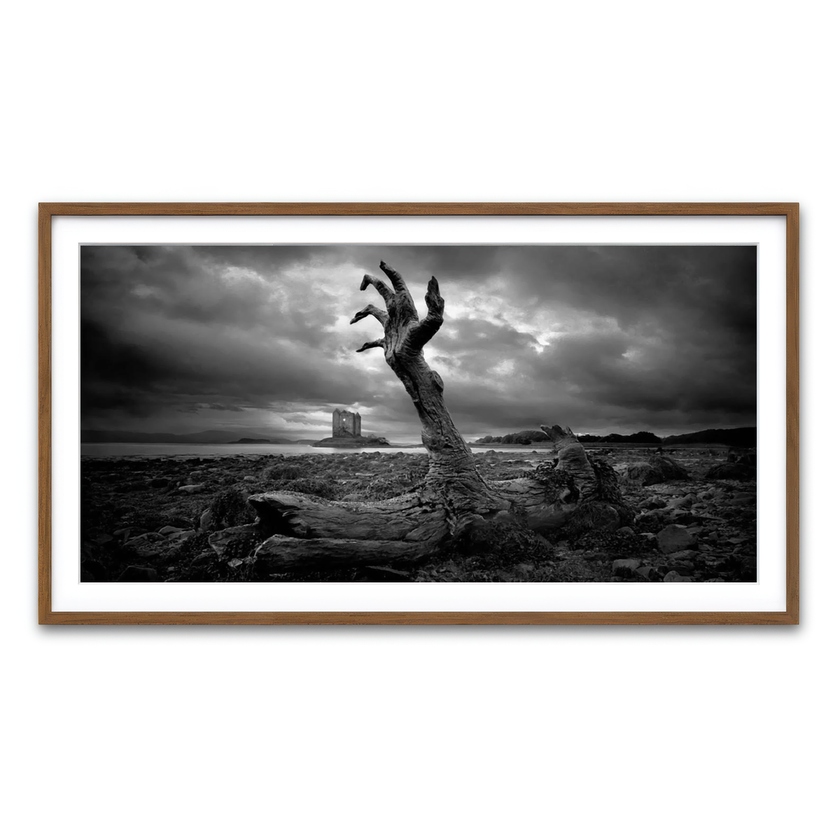 Framed Print 2x1 Walnut