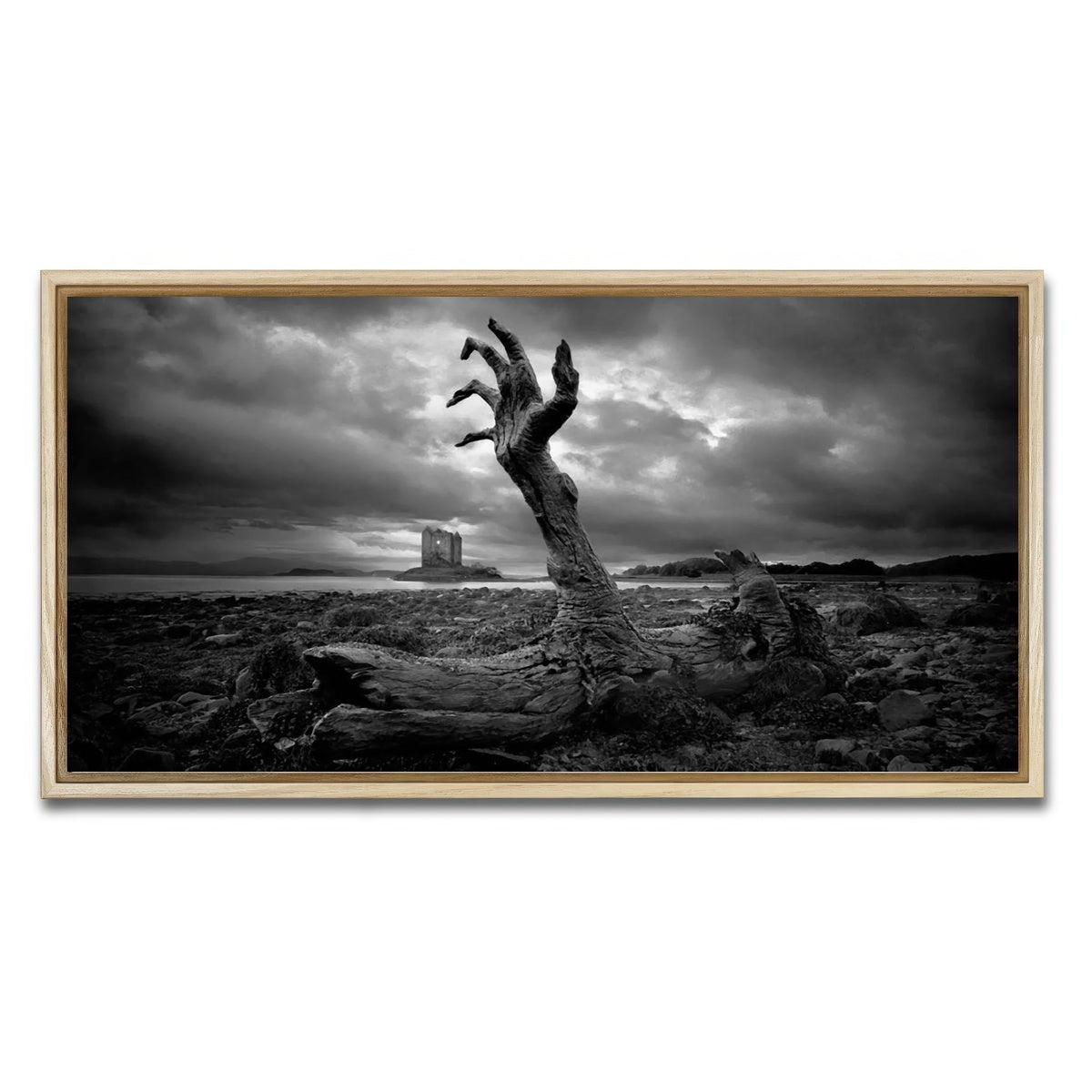 AUTO-MOCKUP WHITE | Branch Hand | 1 Piece | Natural Framed Canvas | group=2x1