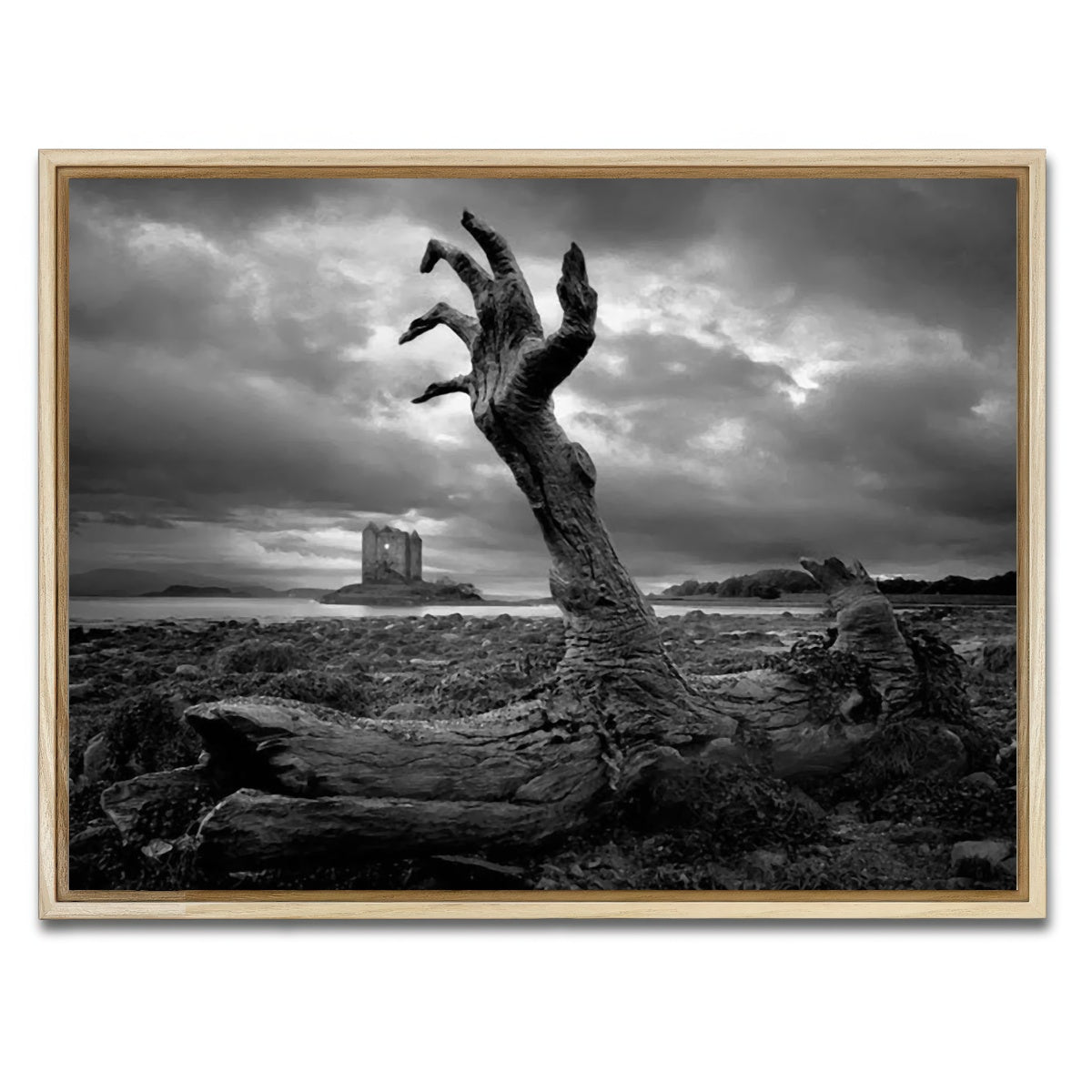 AUTO-MOCKUP WHITE | Branch Hand | 1 Piece | Natural Framed Canvas | group=4x3